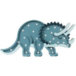 little lights led-tafellamp dino triceratops (1 stuk) blauw