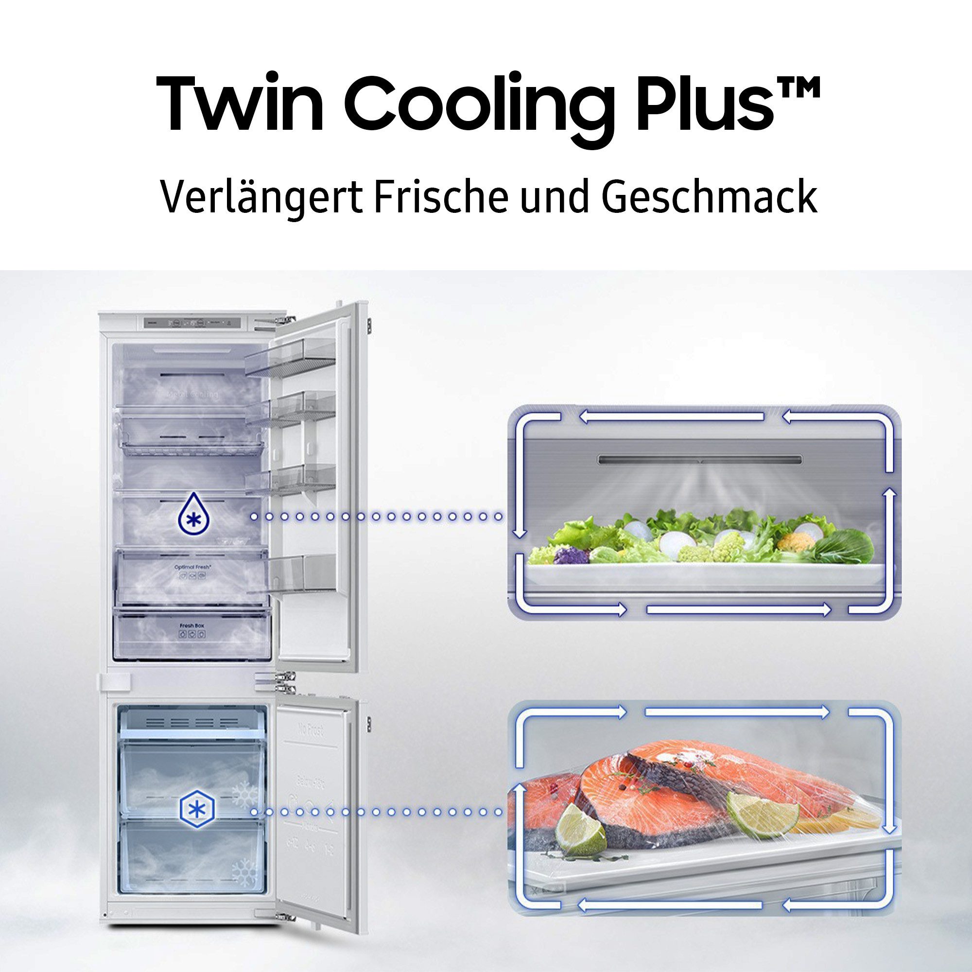 Samsung Inbouw koel-vriescombinatie BRB80F26BDFO, 177,5 cm x 54 cm