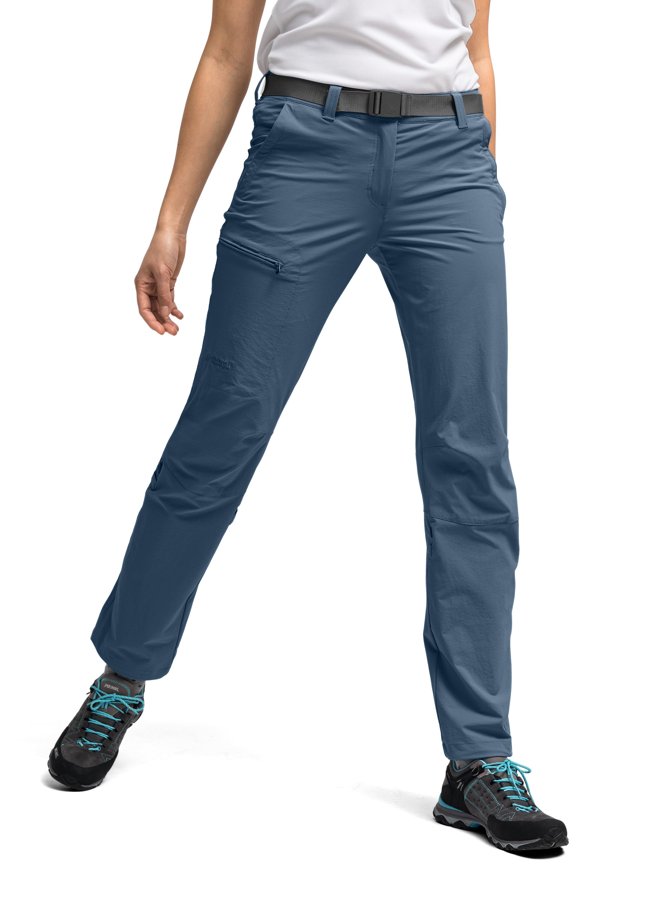 Maier Sports Functionele broek Lulaka Dames wandelbroek, ventilerende outdoorbroek met oprolfunctie
