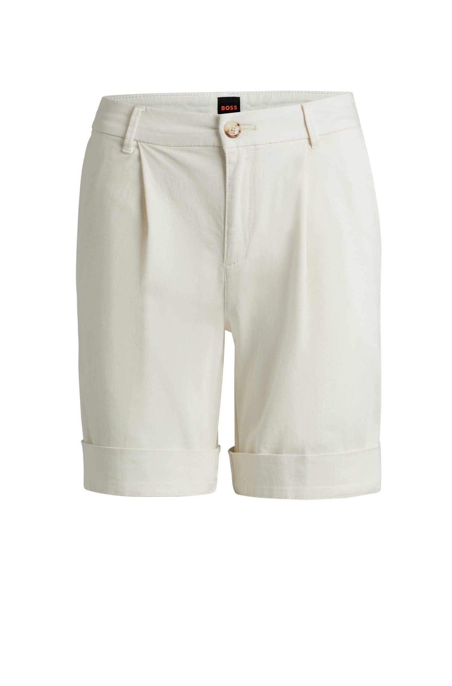 Boss Orange Chino-short C_Taggie1-D met boss-opdruk