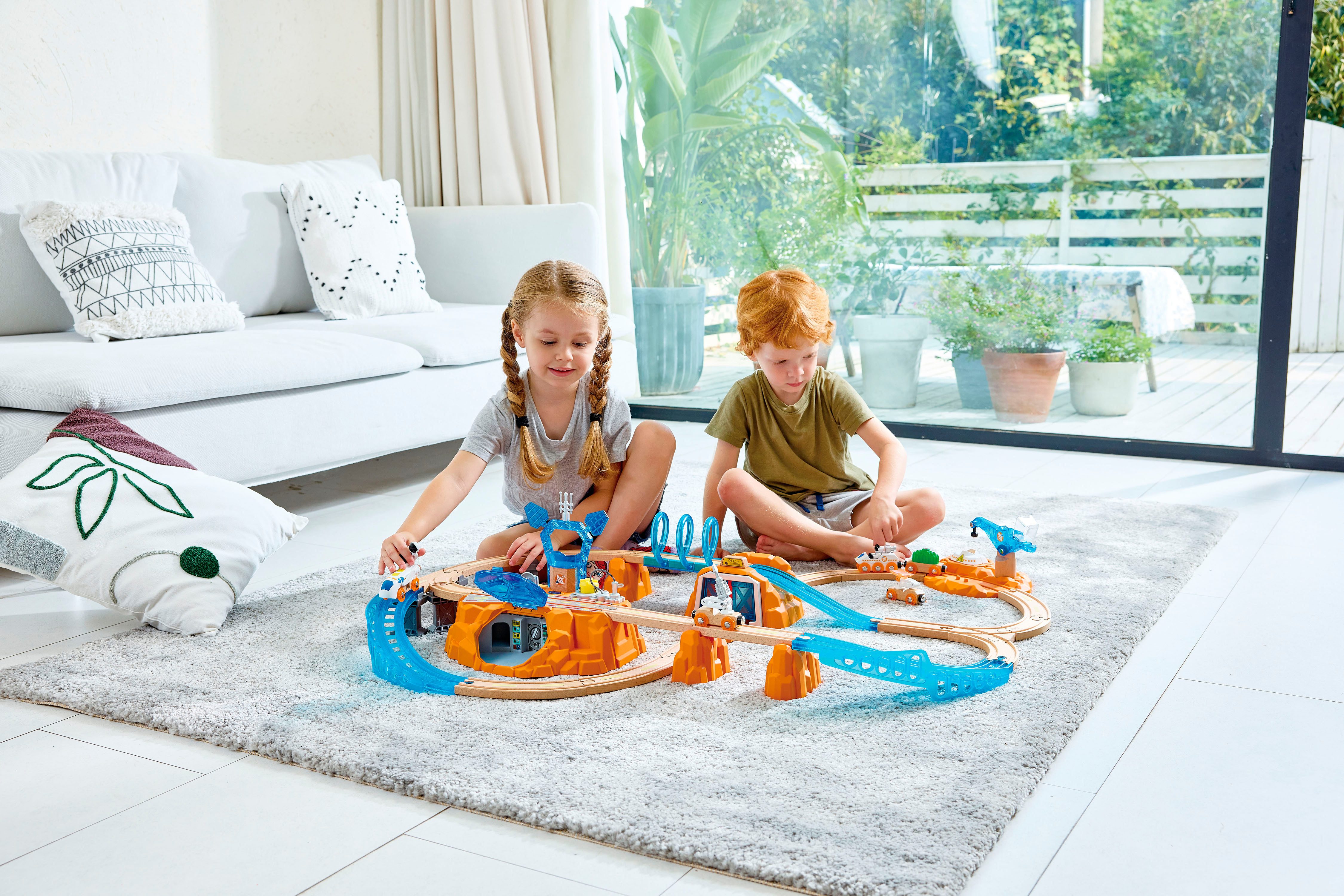 Hape Speelgoed spoorweg Treinset - Mars-verkenning (48-delig)