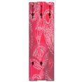 artland kapstok decoratief rood ruimtebesparende kapstok van hout met 5 haken, geschikt voor kleine, smalle hal, halkapstok rood