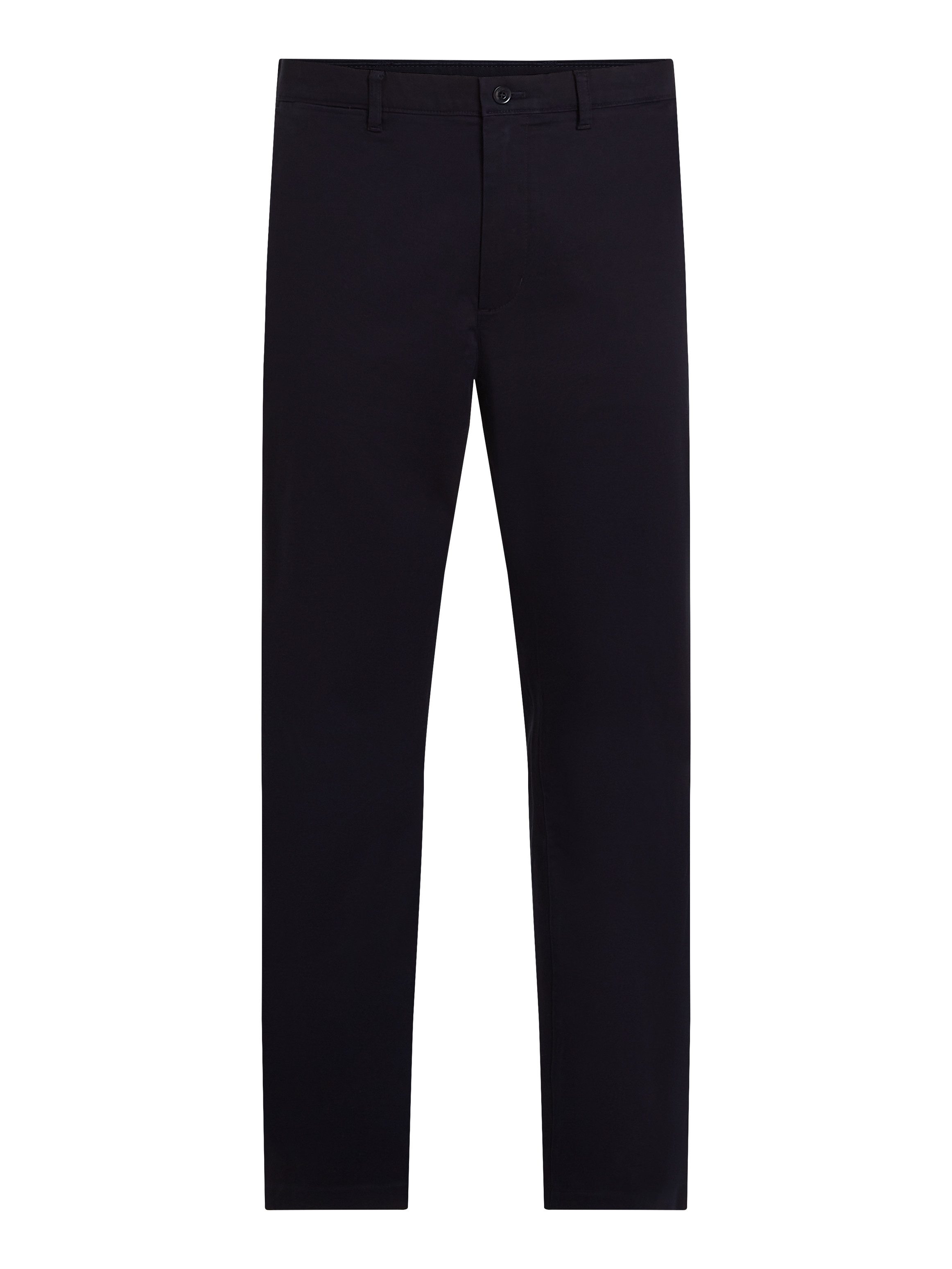 Tommy Hilfiger Chino DENTON CHINO SATIN met achterzakken met knoop logo-borduursel