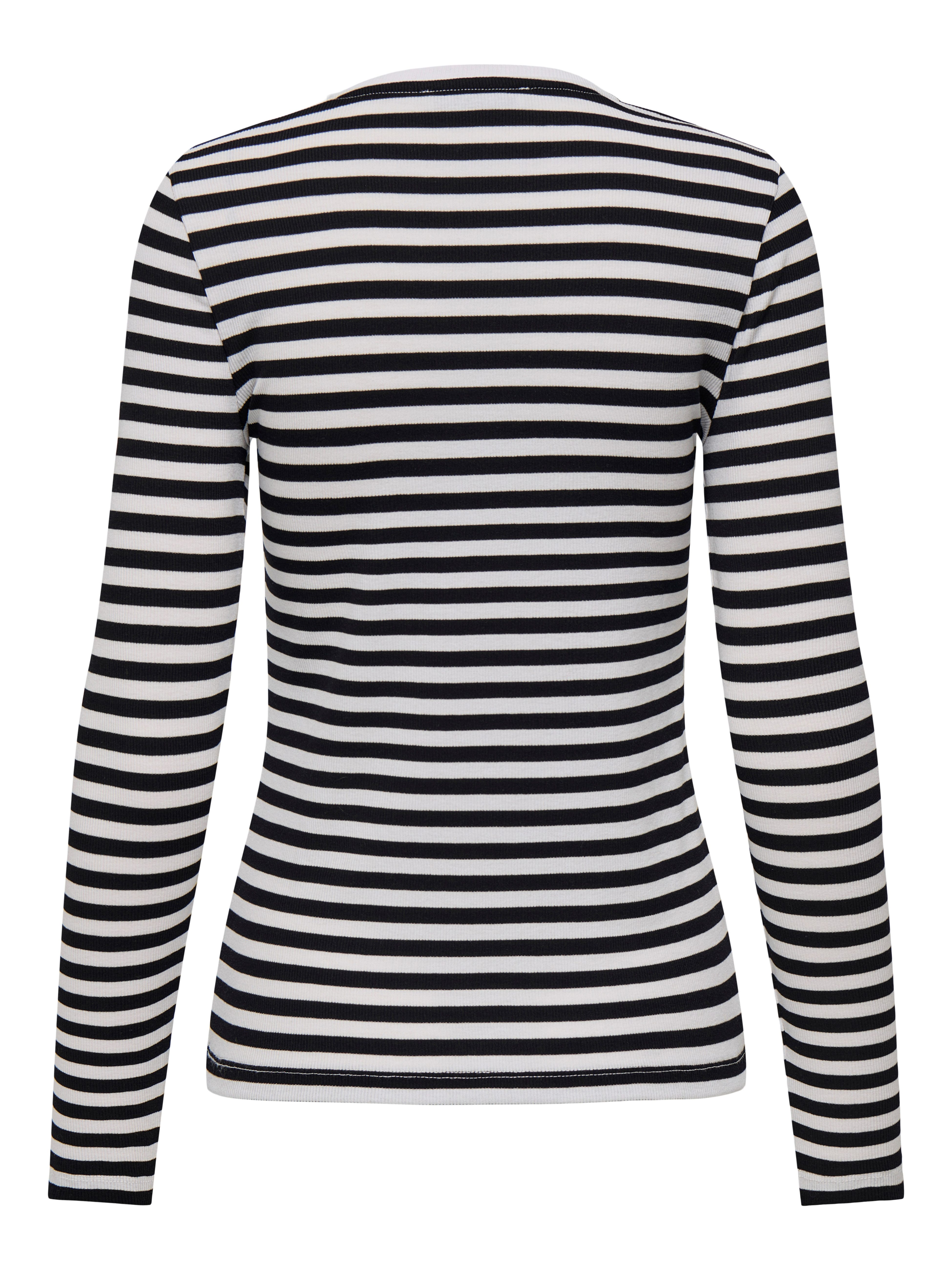 Only Shirt met lange mouwen ONLMAI STRIPE L/S TOP JRS NOOS