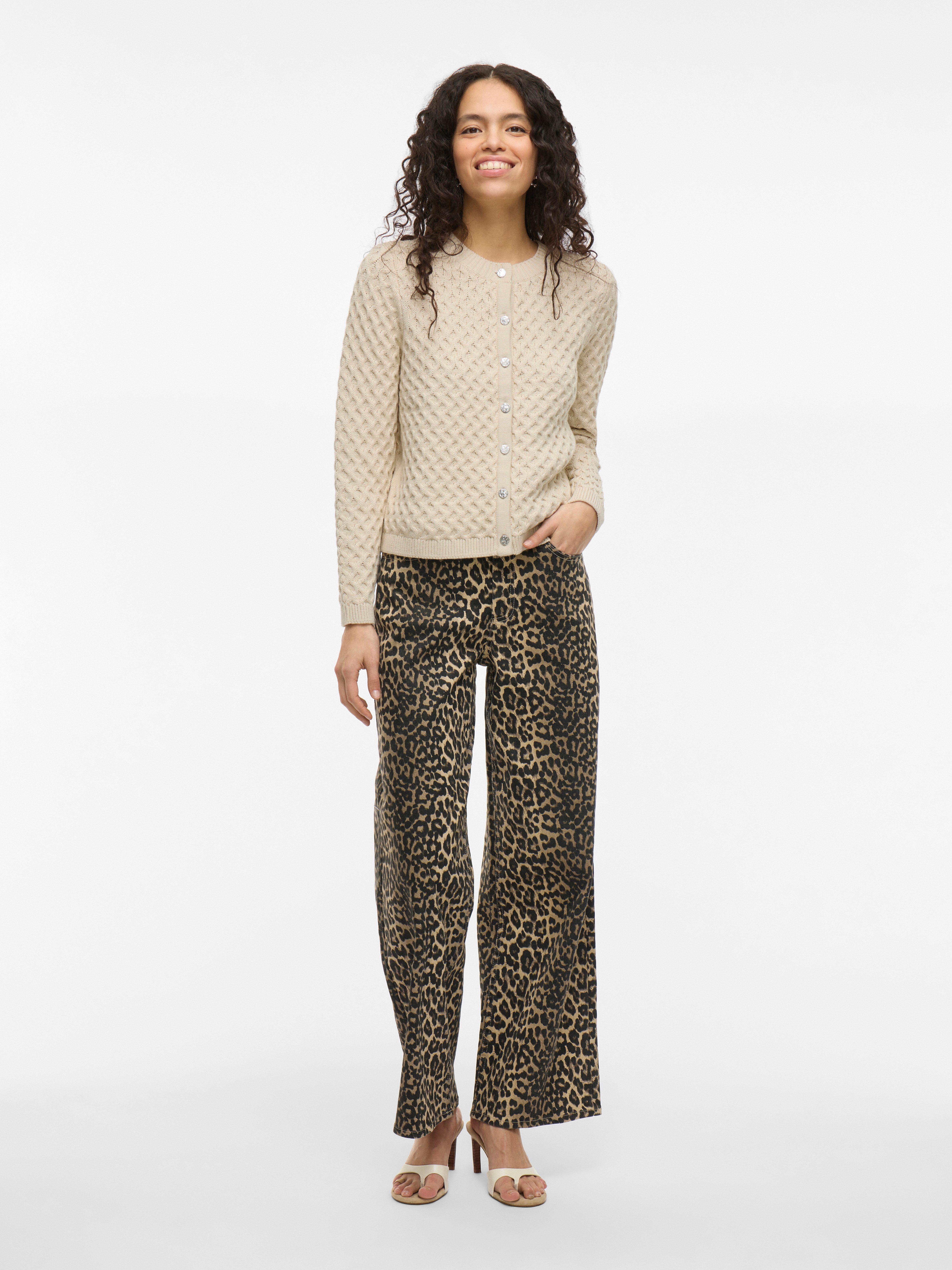 Vila Vest VIKALI L/S O-NECK KNIT BUTTON CARDIGAN