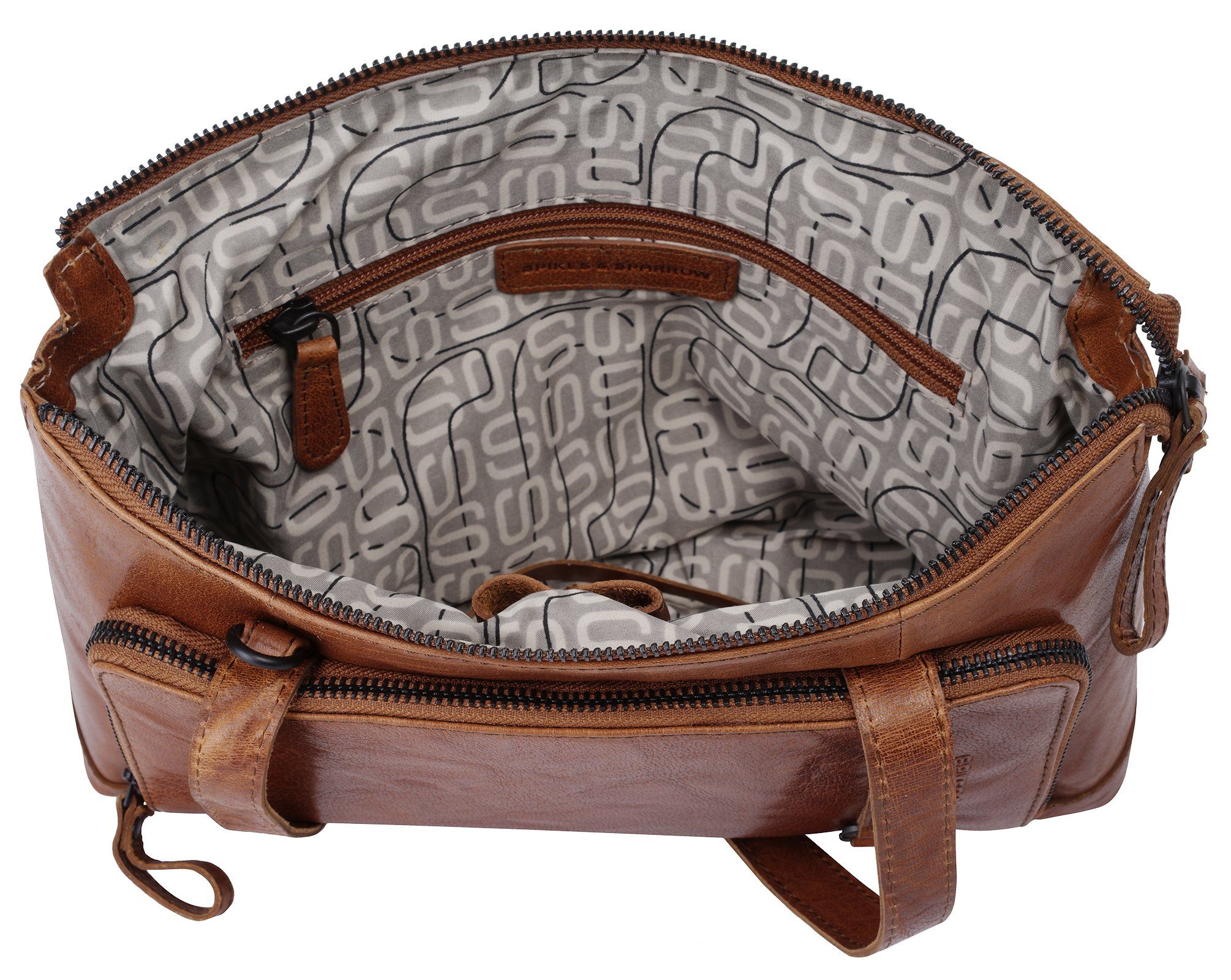 Spikes & Sparrow Tas echt leder