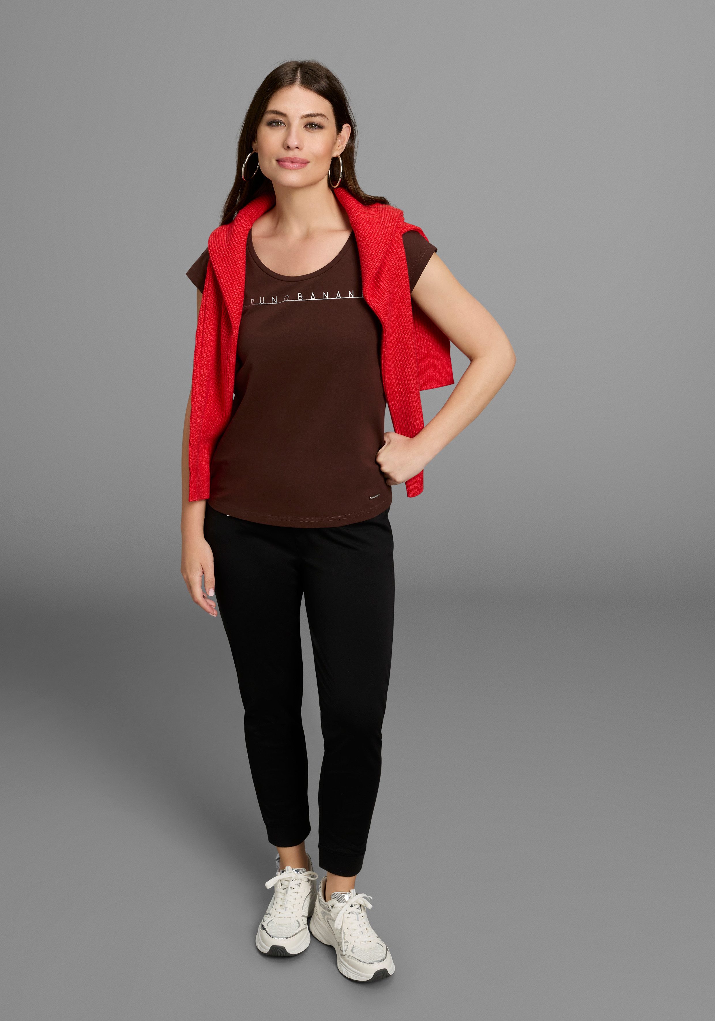 Bruno Banani T-shirt met foilprint - nieuwe collectie