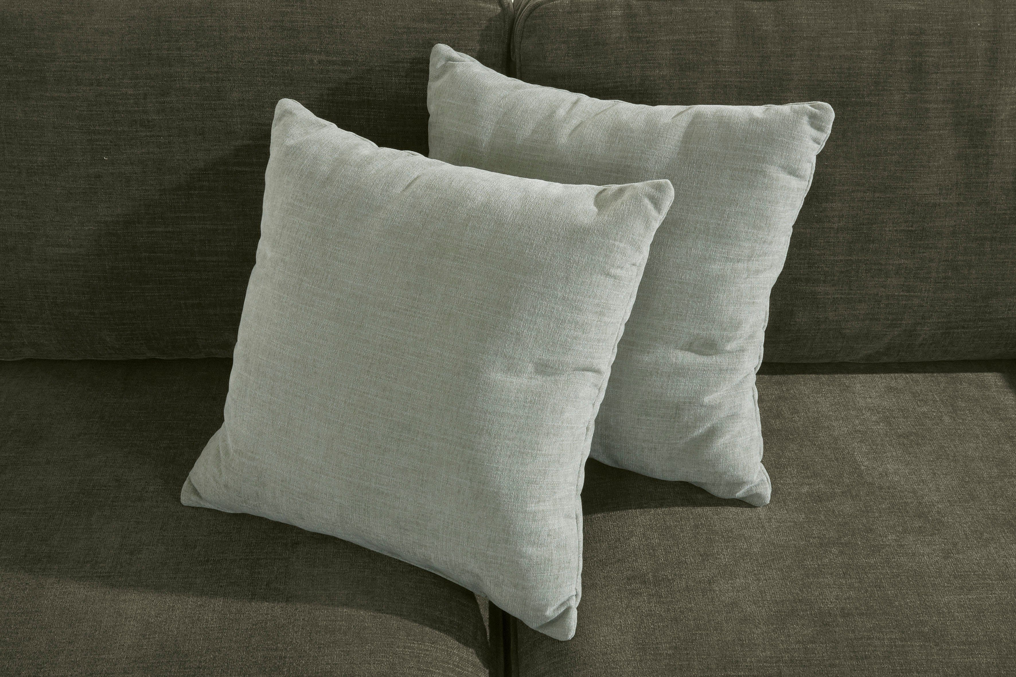 Home affaire 2-zitsbank Broughton zacht zitcomfort, incl. 2 sierkussens, opstaande naad