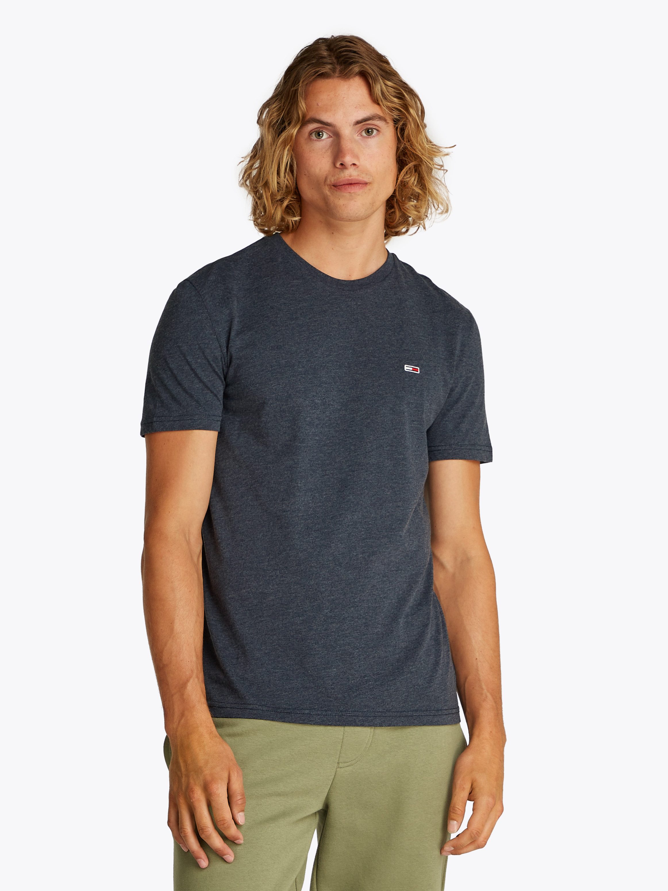 TOMMY JEANS T-shirt TJM XSLIM JASPE HTR TEE EXT