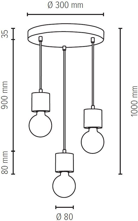 SPOT Light Hanglamp PINO Hanglamp, natuurproduct van massief hout, duurzaam, kabel in te korten