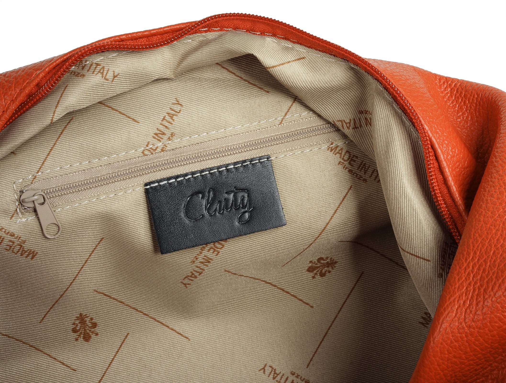 Cluty Shopper echt leer, made in italy