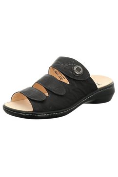 think! slippers camilla met comfortabel verwisselbaar voetbed zwart