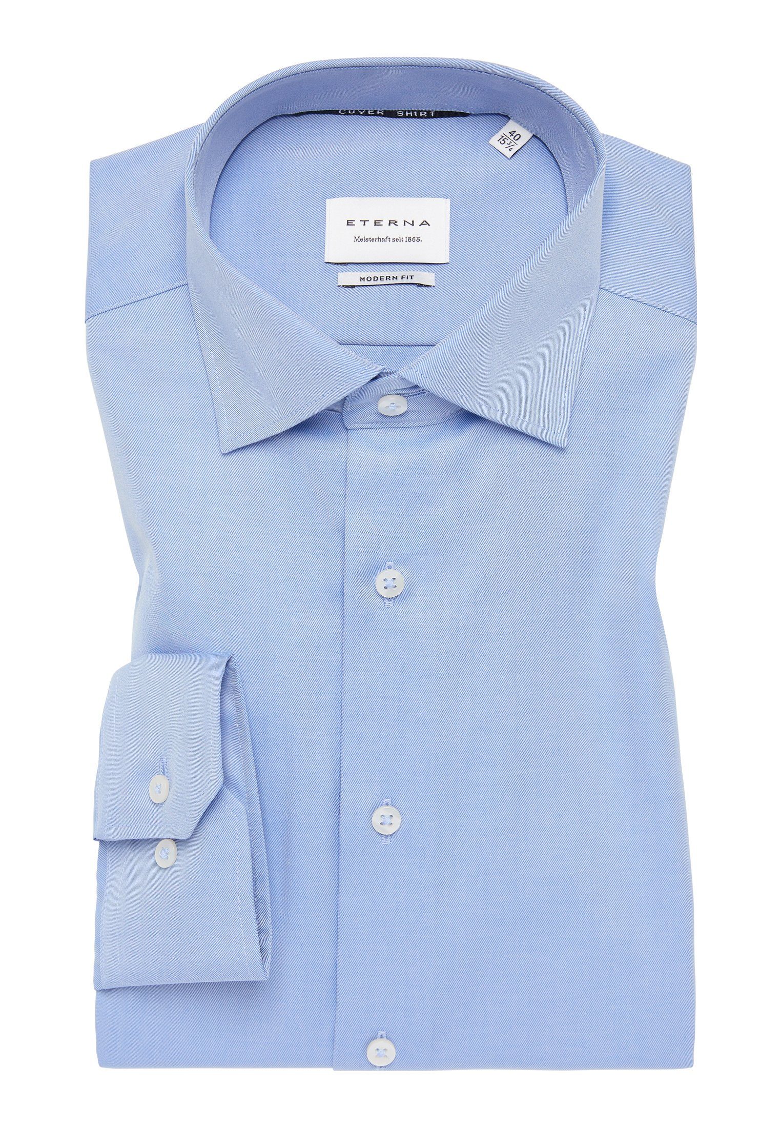 Eterna Overhemd met lange mouwen MODERN FIT NON IRON (strijkvrij)