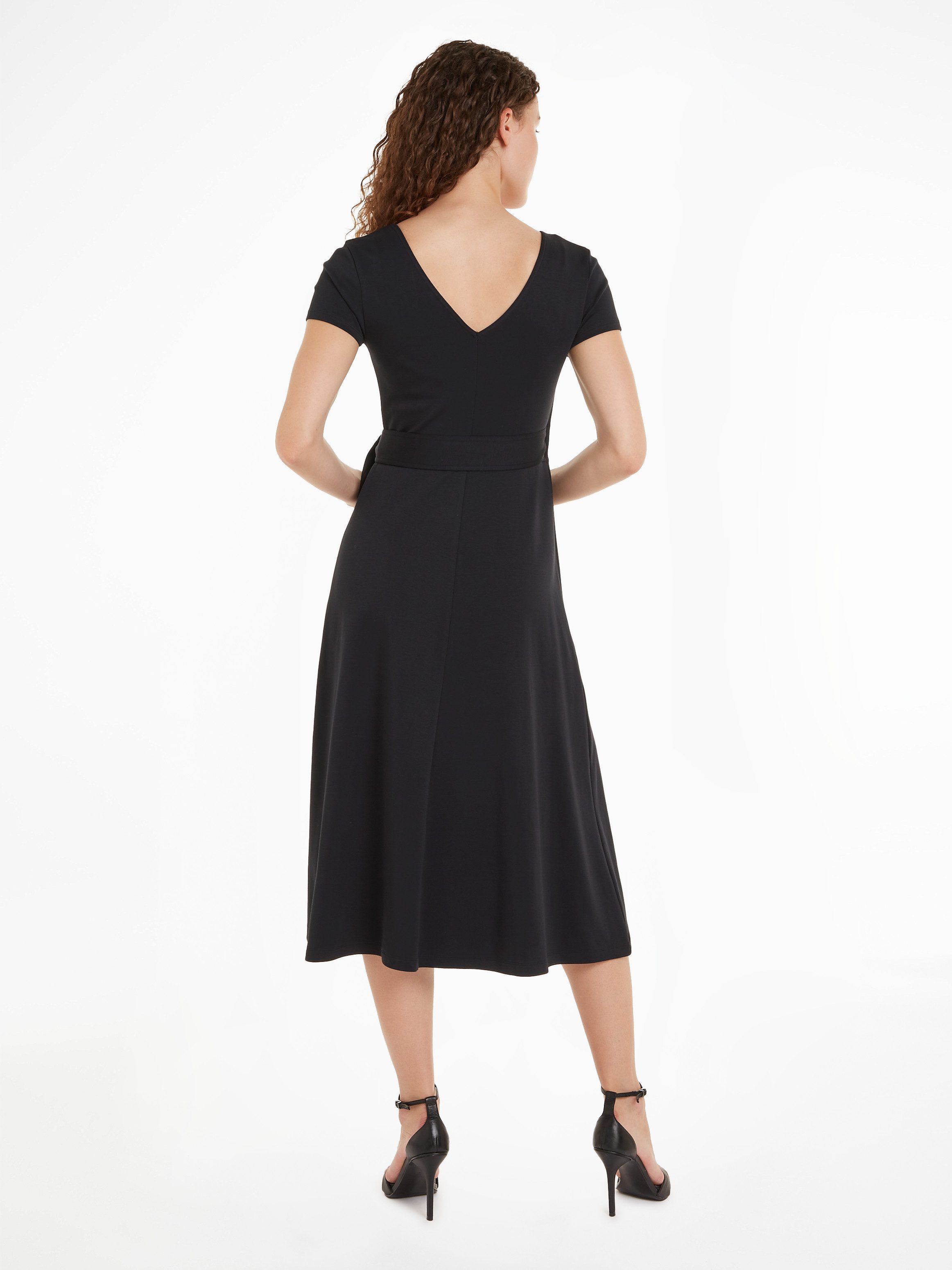 Tommy Hilfiger Wikkeljurk UTILITY WRAP MIDI DRS SS