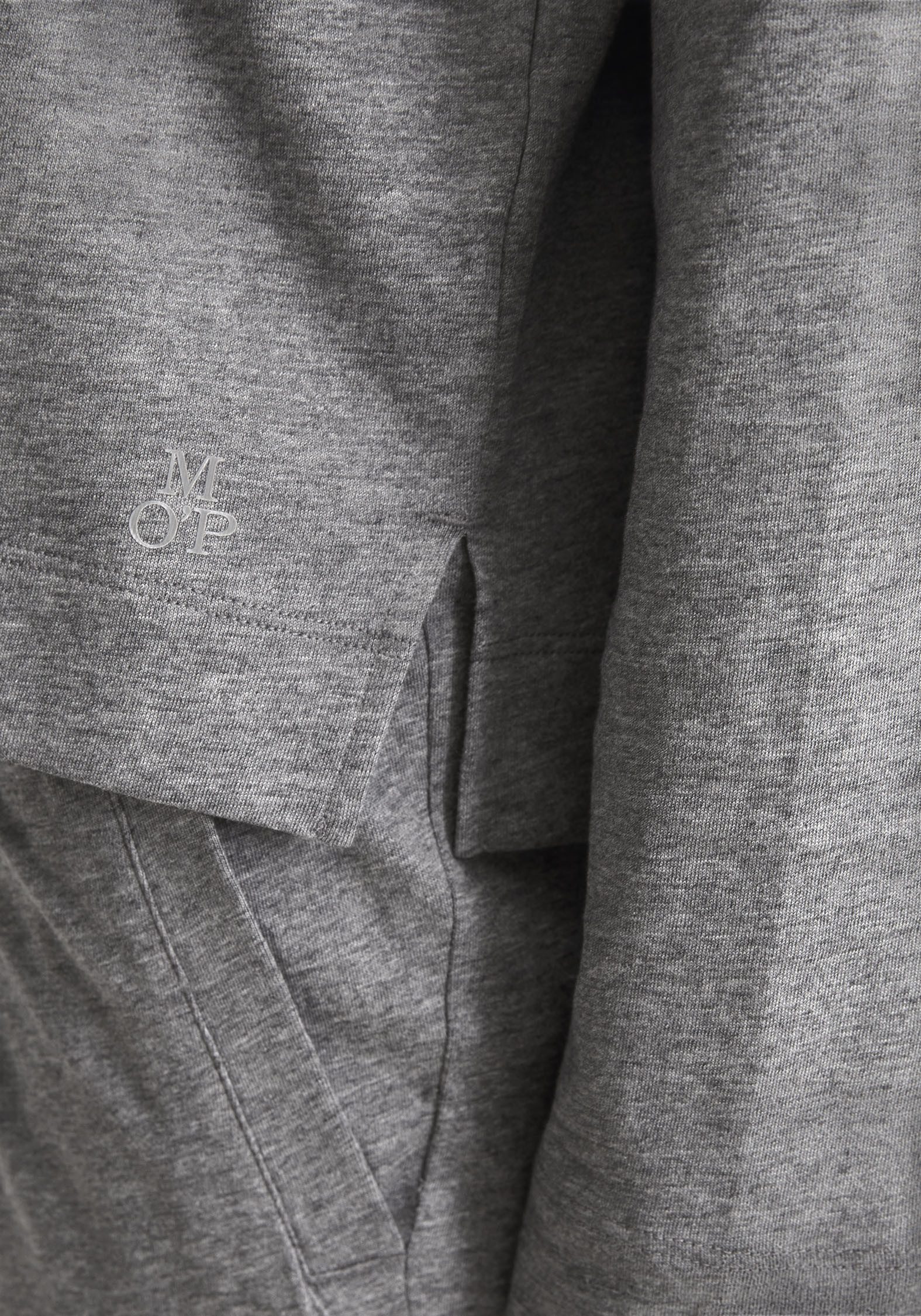 Marc O'Polo Pyjama top Mix & Match Cotton-Woven met ronde hals en rechte zoom met zijslitsen