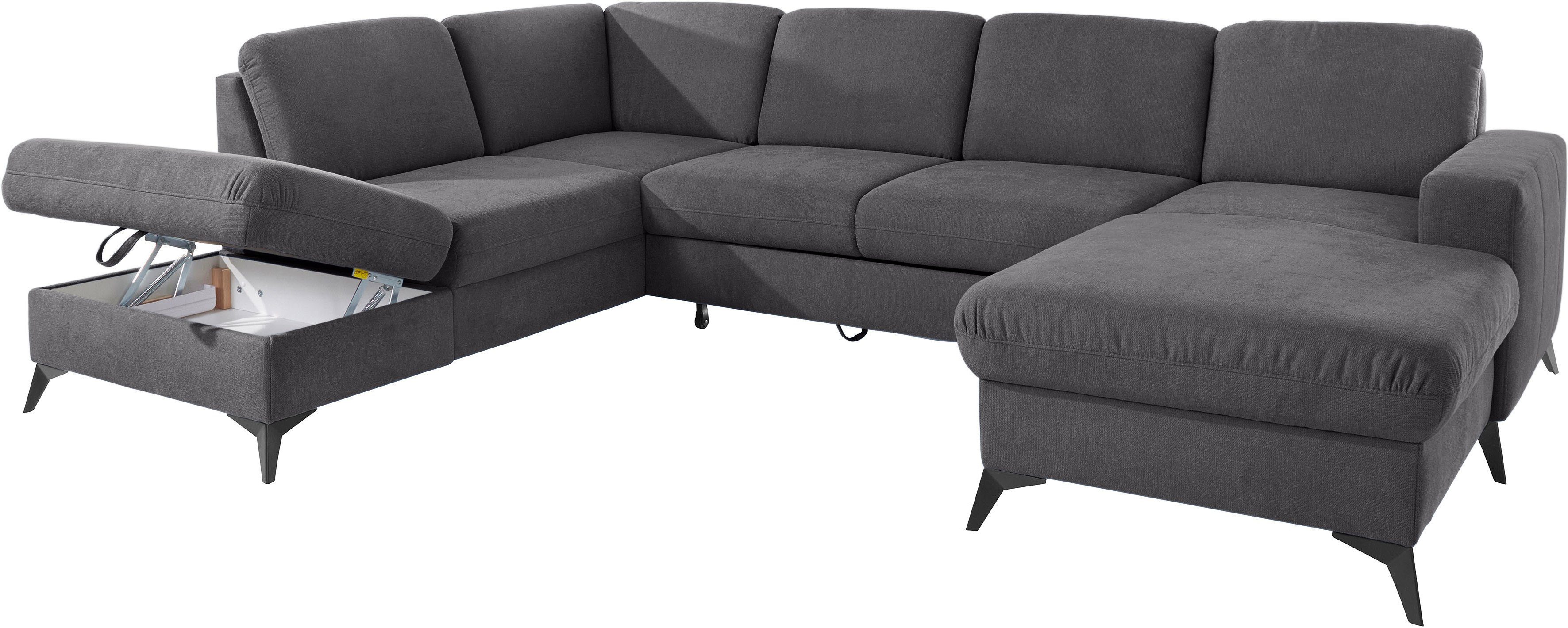 Places of Style Zithoek Lolland U-vorm Naar keuze met slaapfunctie en bergruimte, ook met afwasbare bekleding