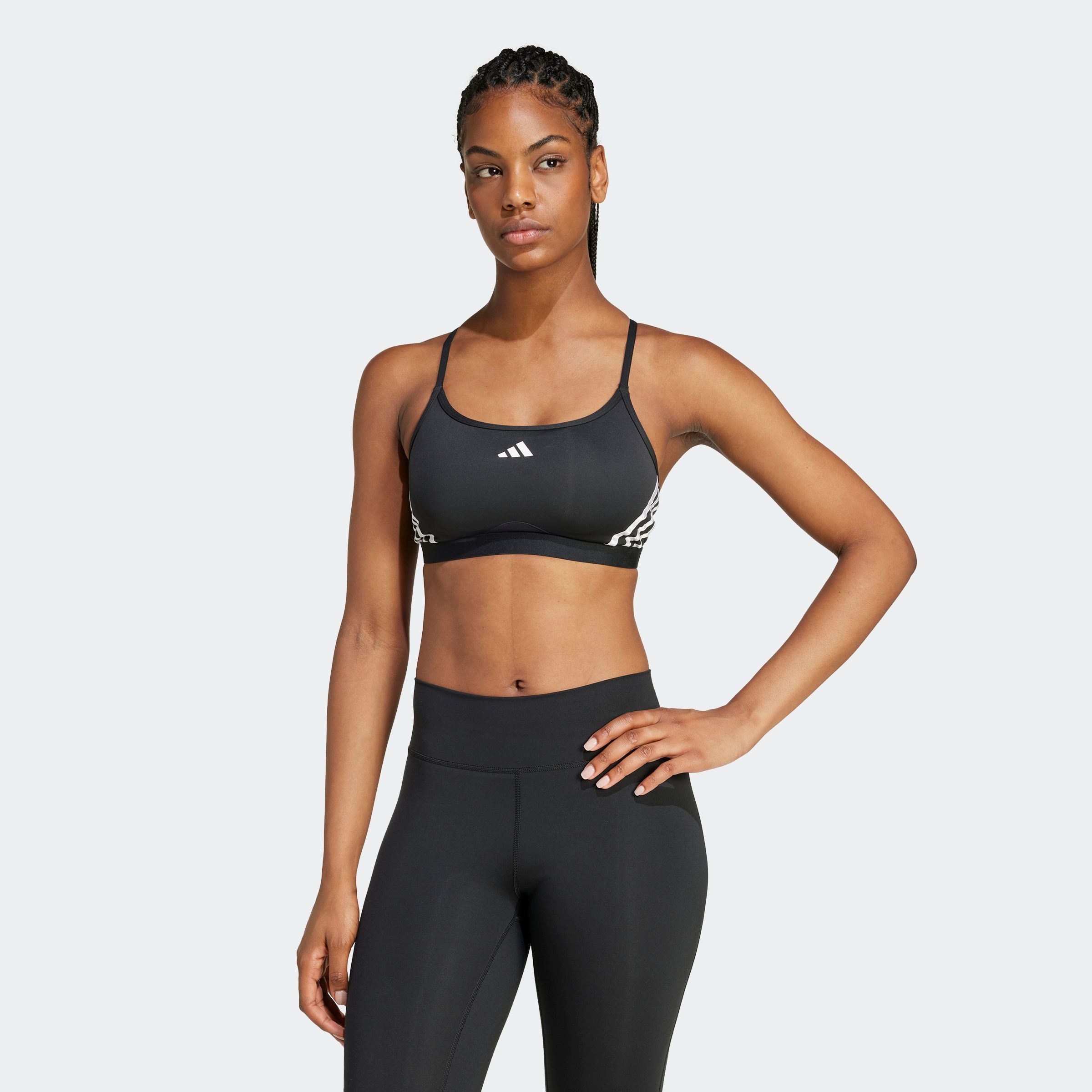 adidas Performance Sport-bh AERCT LS 3S BRA (1-delig) dames sport bh's maat XS zwart
