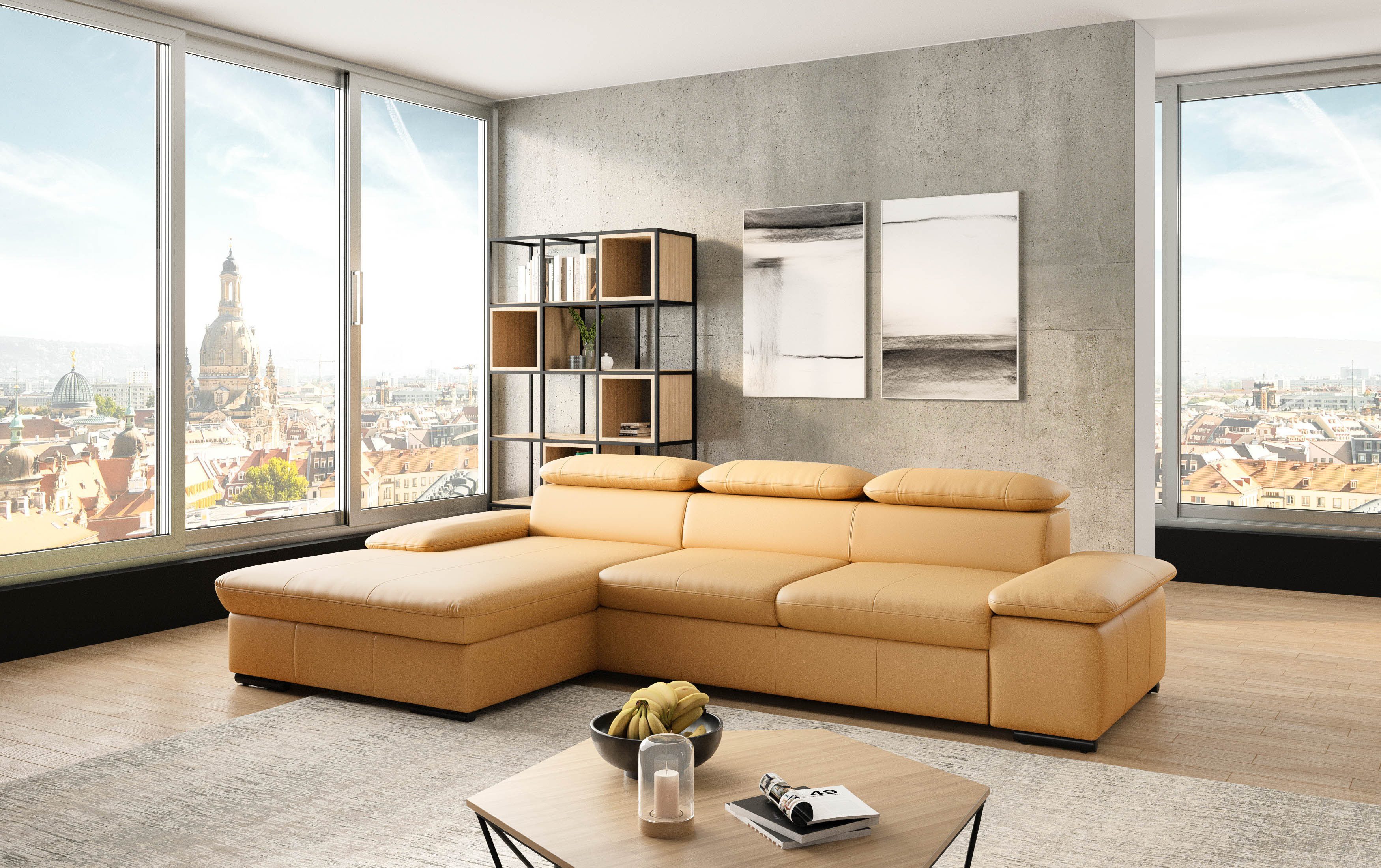 sit&more Hoekbank Alcudia L-vorm optioneel met slaapfunctie