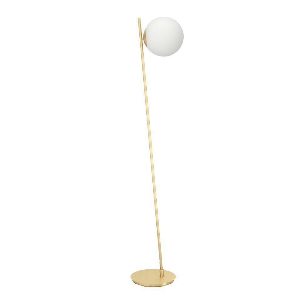 EGLO Staande lamp RONDO 4 Vloerlamp, vloerlamp van metaal en glas, E27 fitting, 174,5 cm (1 stuk)