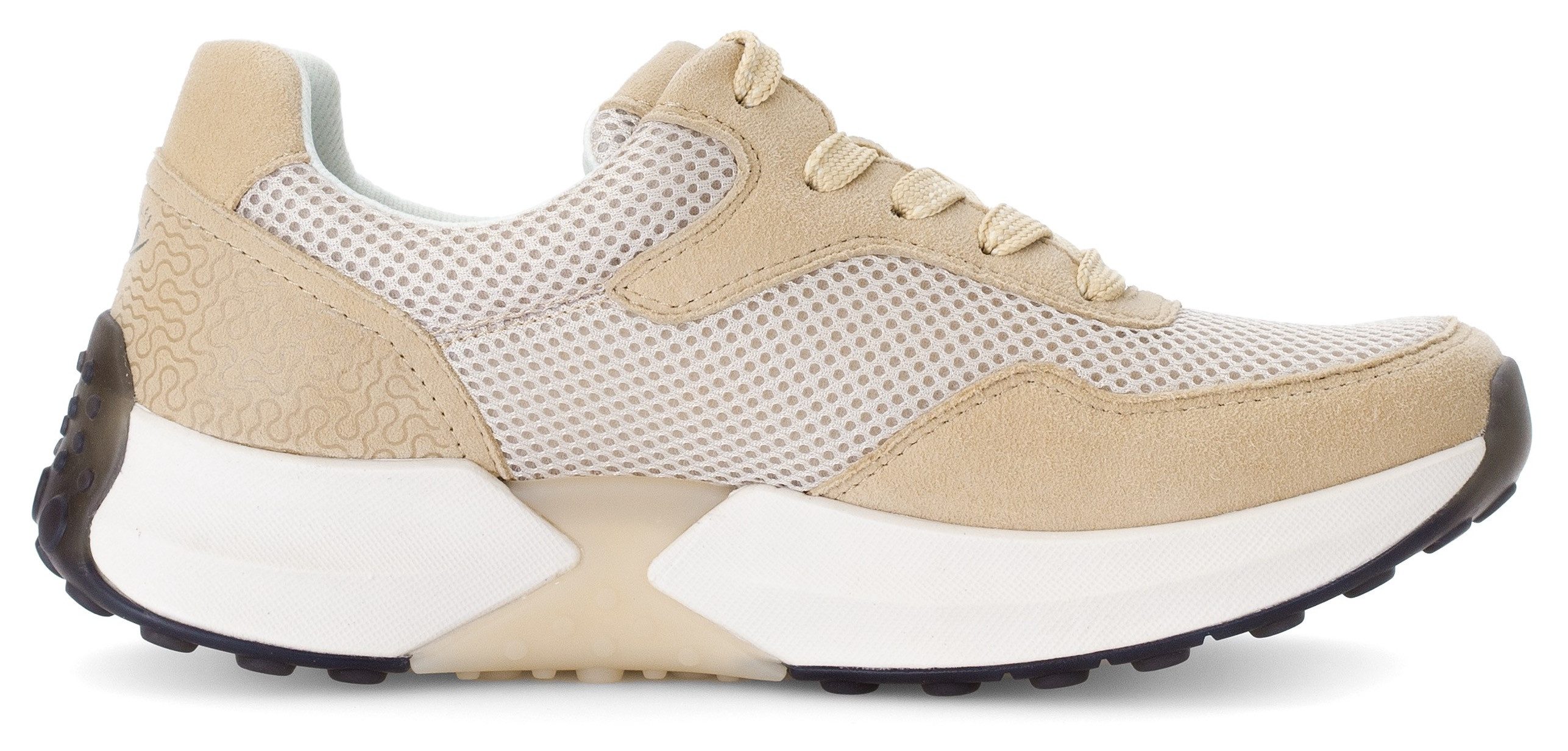 Gabor Rollingsoft Sneakers met sleehak , vrijetijdsschoen, lage schoen, veterschoen met optifit-voetbed
