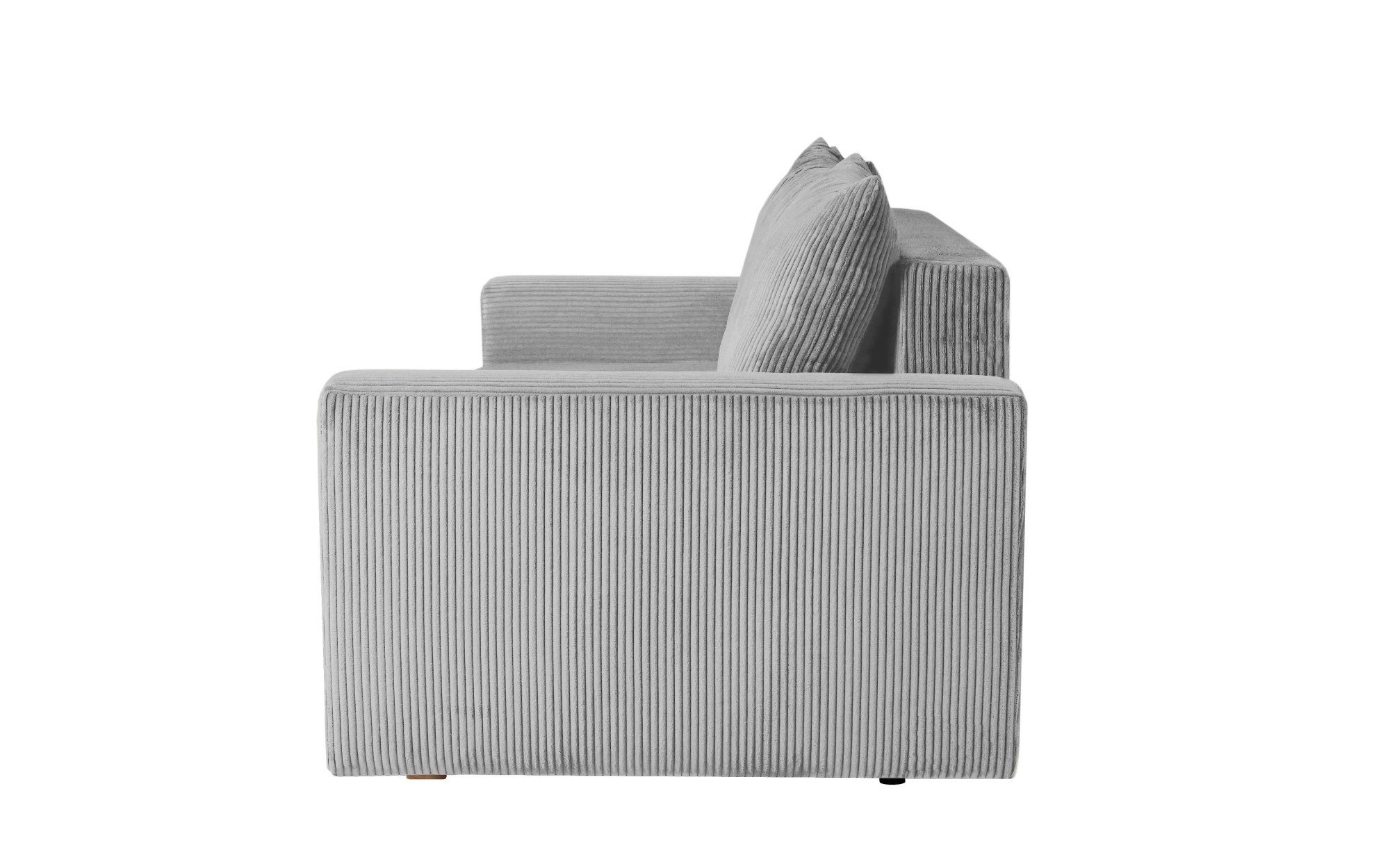INOSIGN 3-zitsbank MAGHERA slaapbank met bedlade, van hoogwaardige afwerking met golfvering, corduroy en structuur bekleding, b/h/d 230/92,5/79 cm