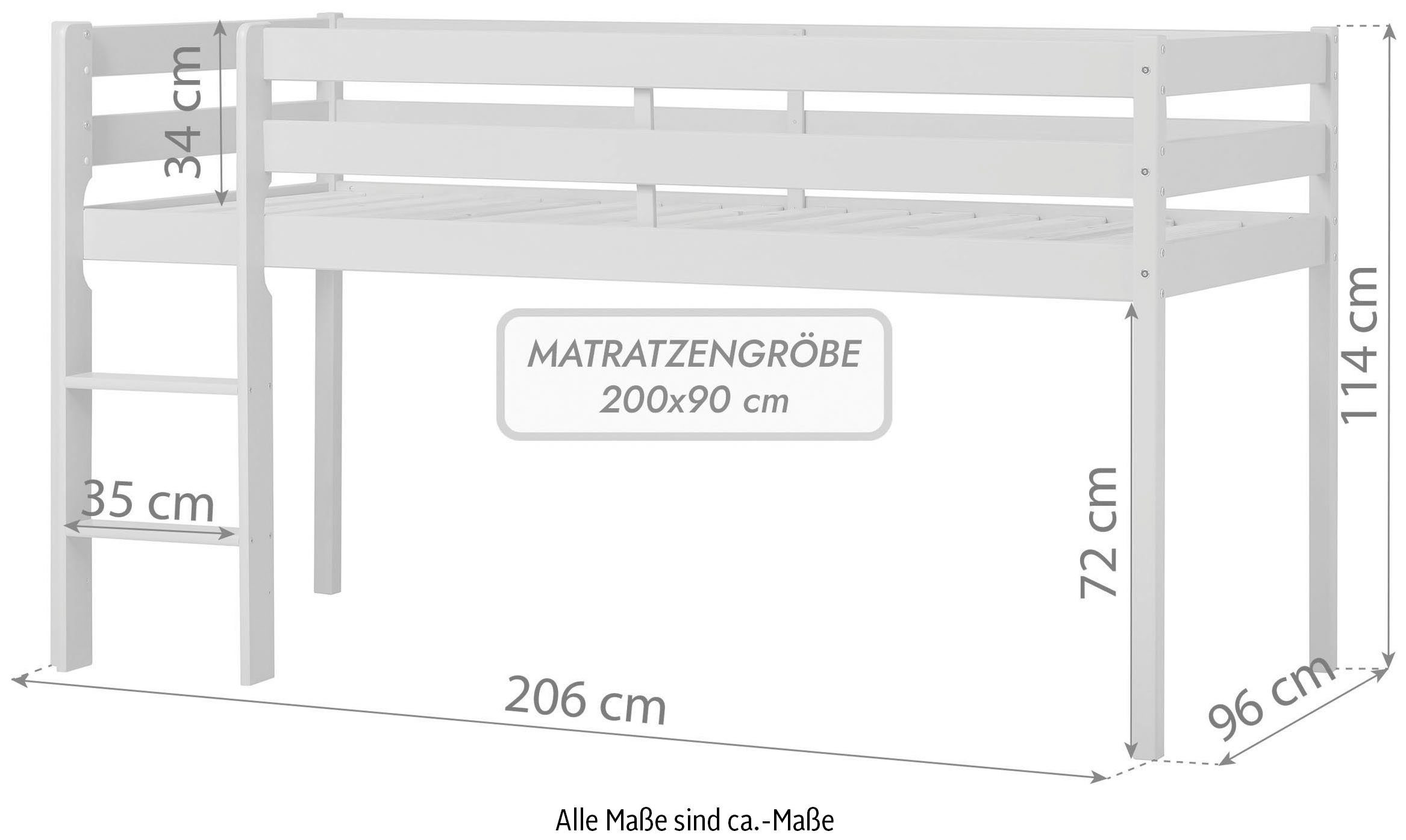 Hoppekids Speelbed ECO COMFORT, hoogslaper, deelbaar in 2 eenpersoonsbedden