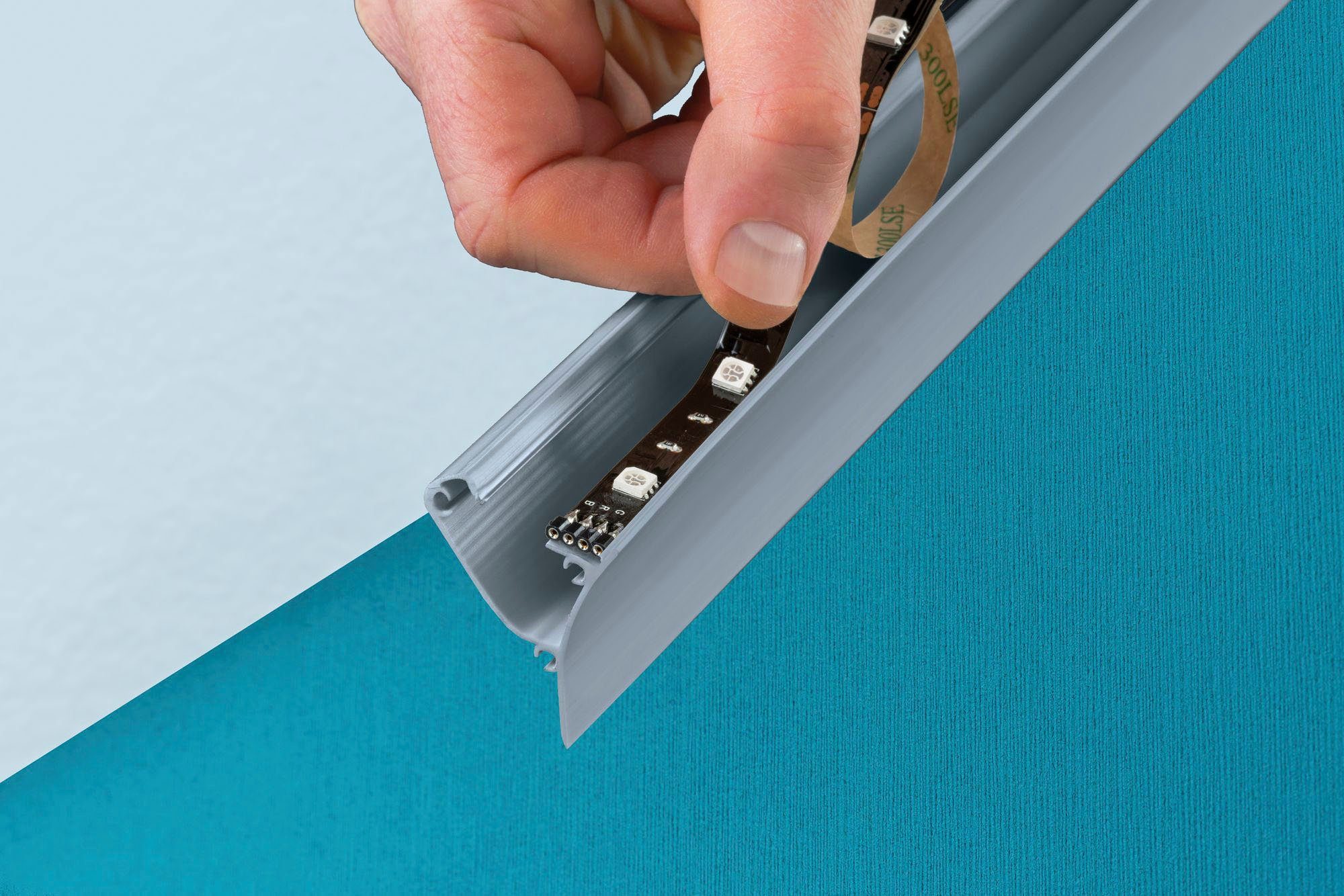 Paulmann Led-strepen Corner profiel 100 cm grijs, kunststof grijs, kunststof (1 stuk)