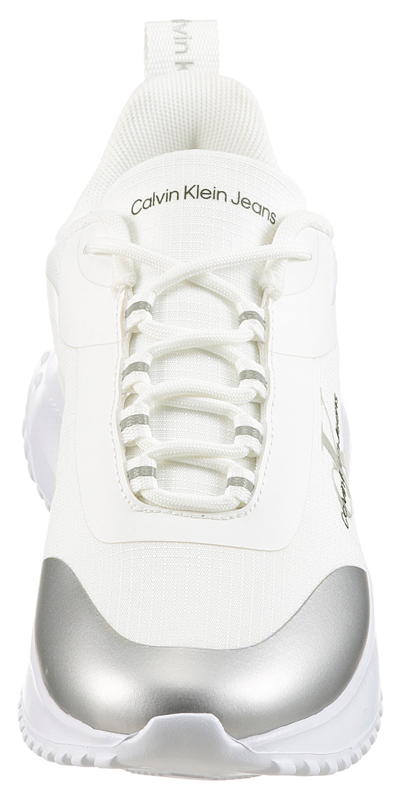 Calvin Klein Sneakers EVA RUNNER LOW LACE MIX ML WN vrijetijdsschoen, lage schoen, veterschoen met lichte loopzool