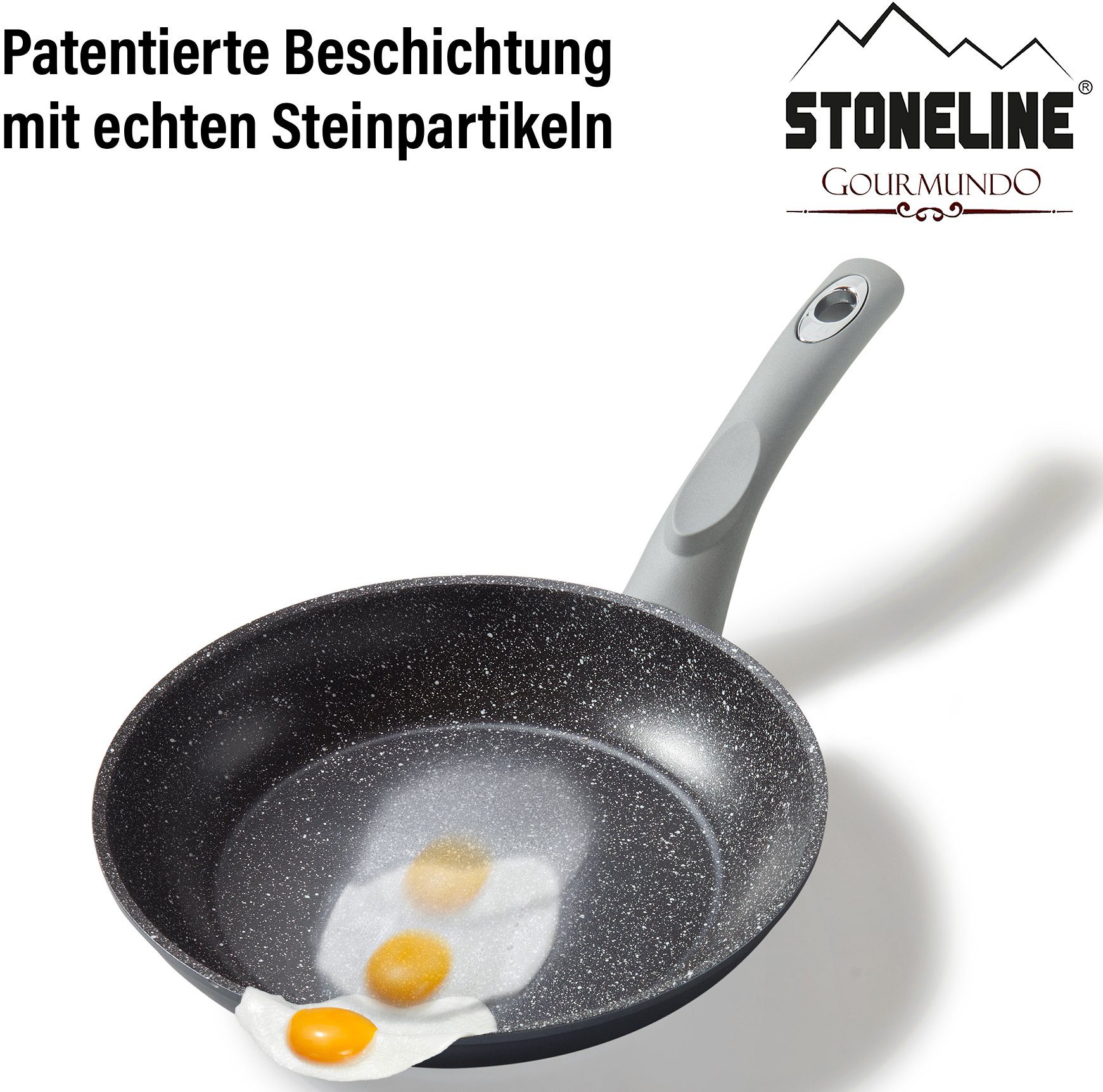 STONELINE Koekenpan Gourmundo Made in Germany, STONELINE®-antiaanbaklaag, inductie, inductie (1-delig)