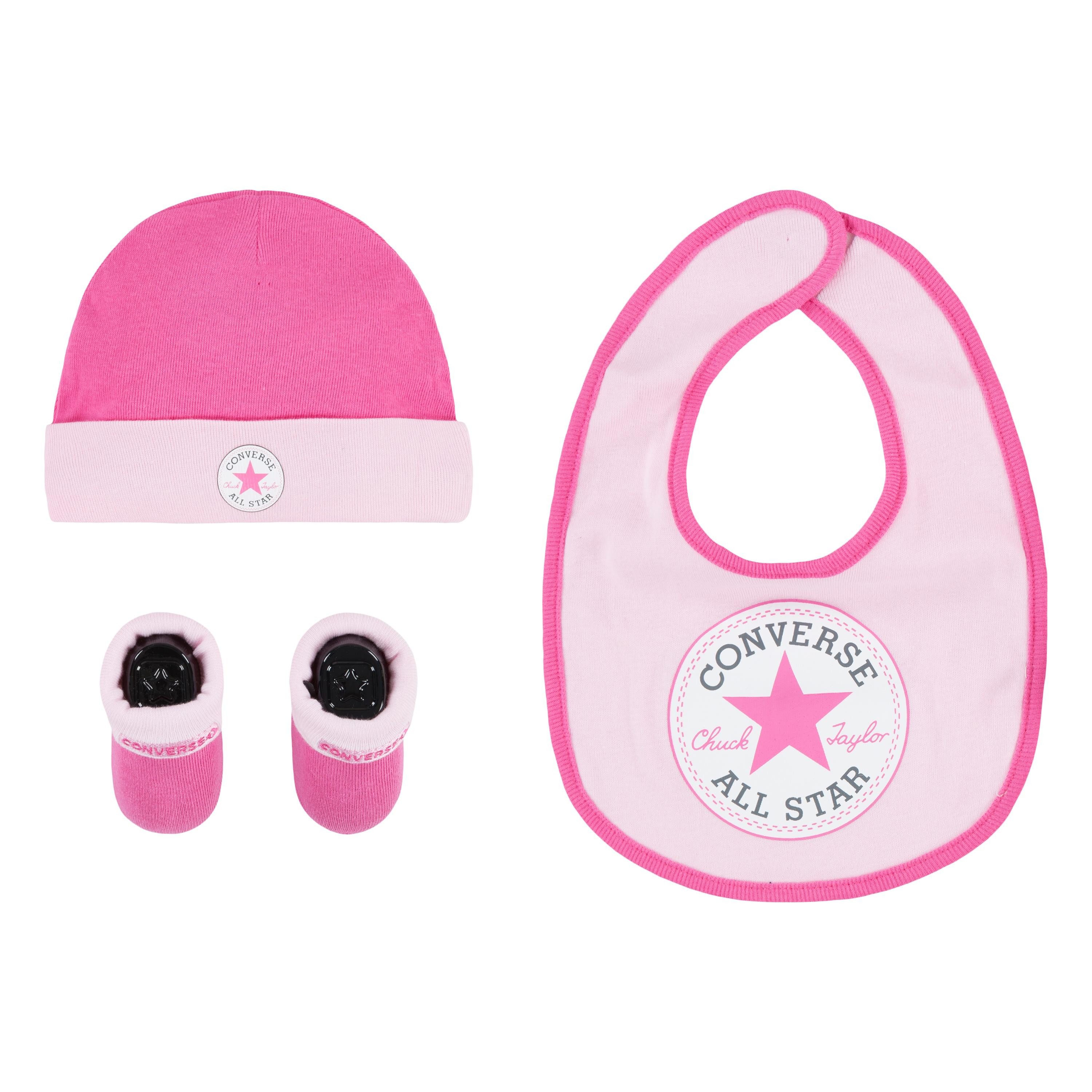 Converse Newborn-cadeauset CHUCK INFANT HAT BIB BOOTIE SET 3PC (3-delig)