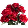 botanic-haus kunstbloem rozenstruik dijon rood