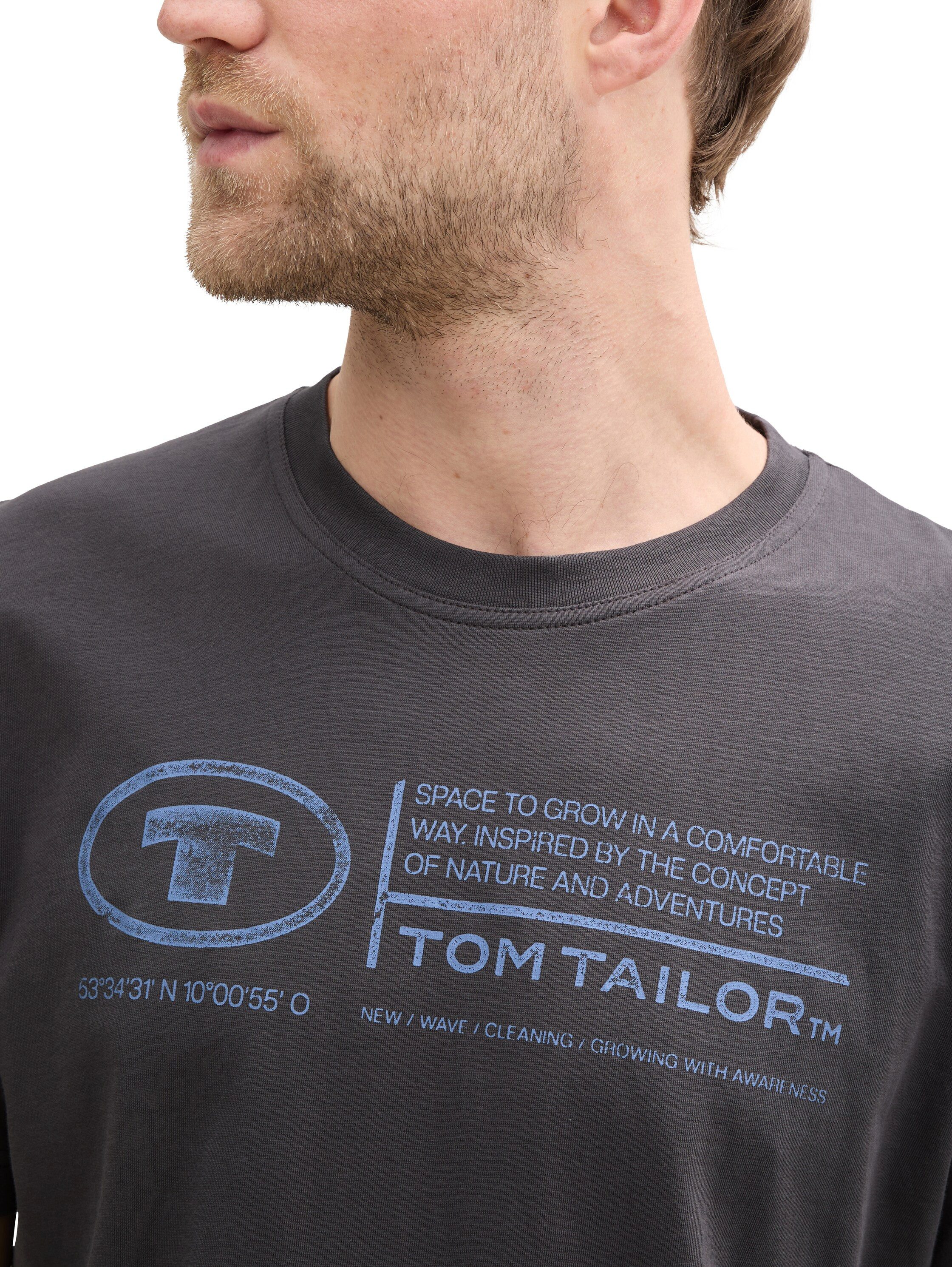 Tom Tailor T-shirt met logoprint (set, 2-delig)