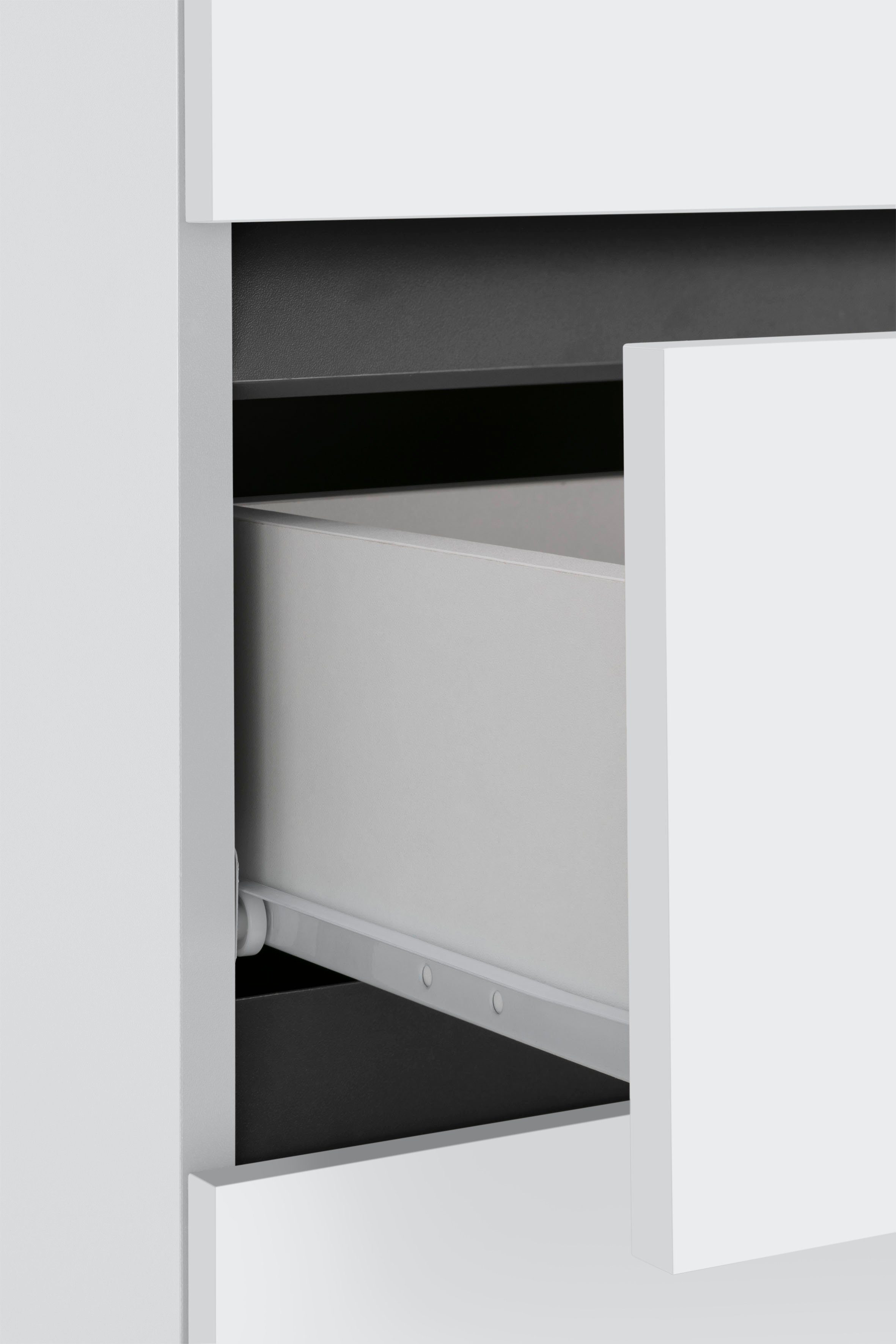 Home affaire Halfhoge kast Wisla Hoogte 130 cm, met deuren & lade