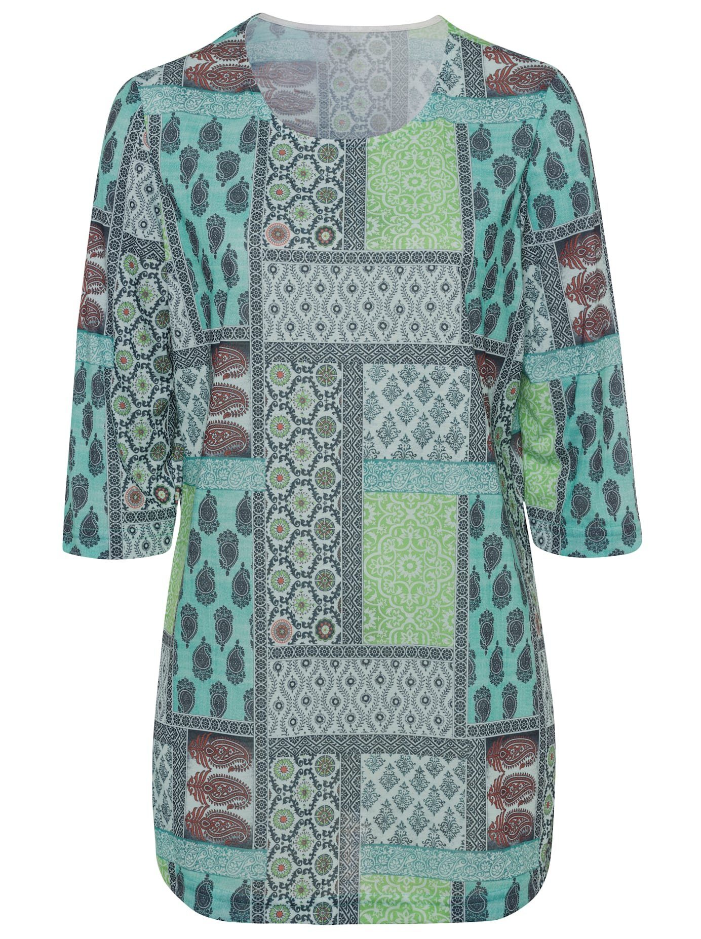 Classic Basics Shirt met print Lang shirt (1-delig)
