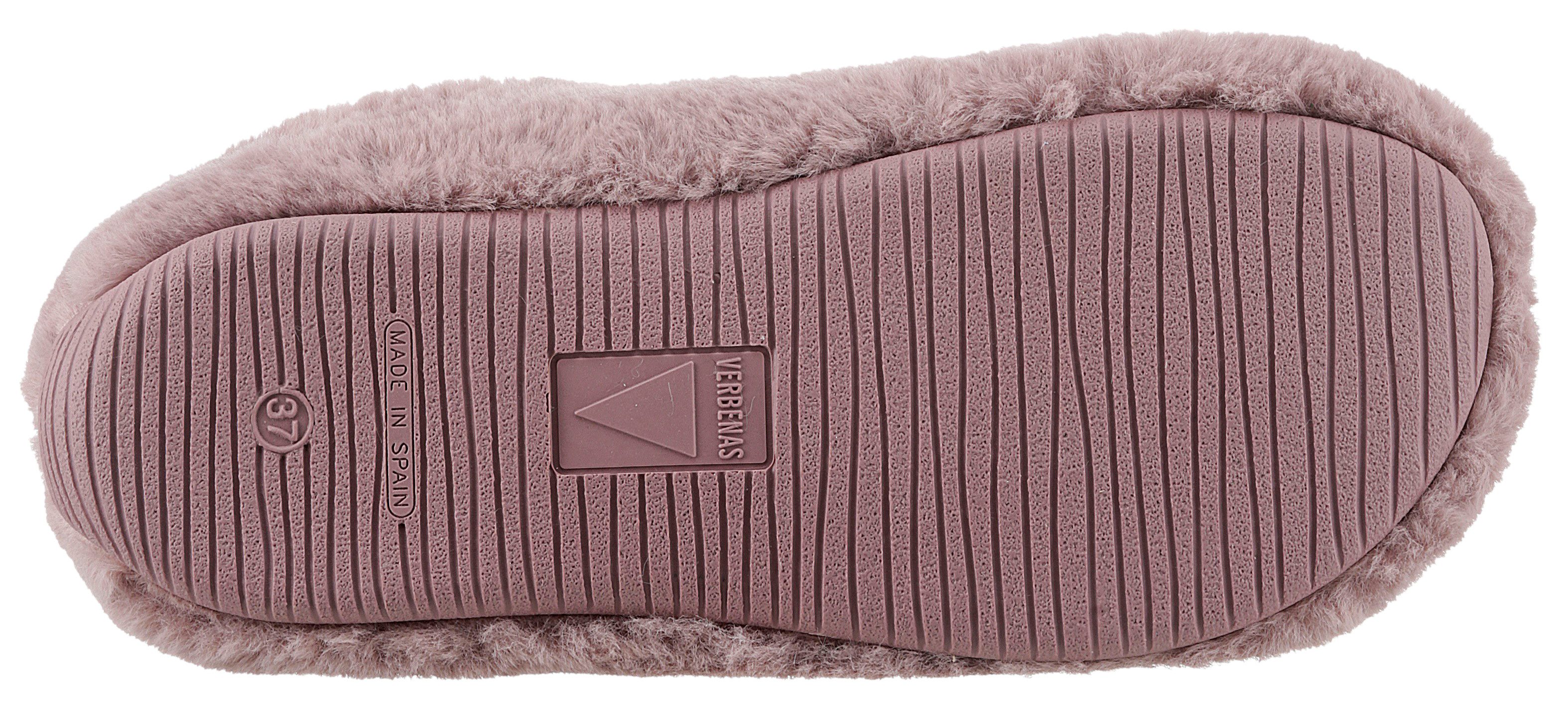 VERBENAS Pantoffels YORK GALES , pantoffel, huispantoffel in een gezellige pluche look
