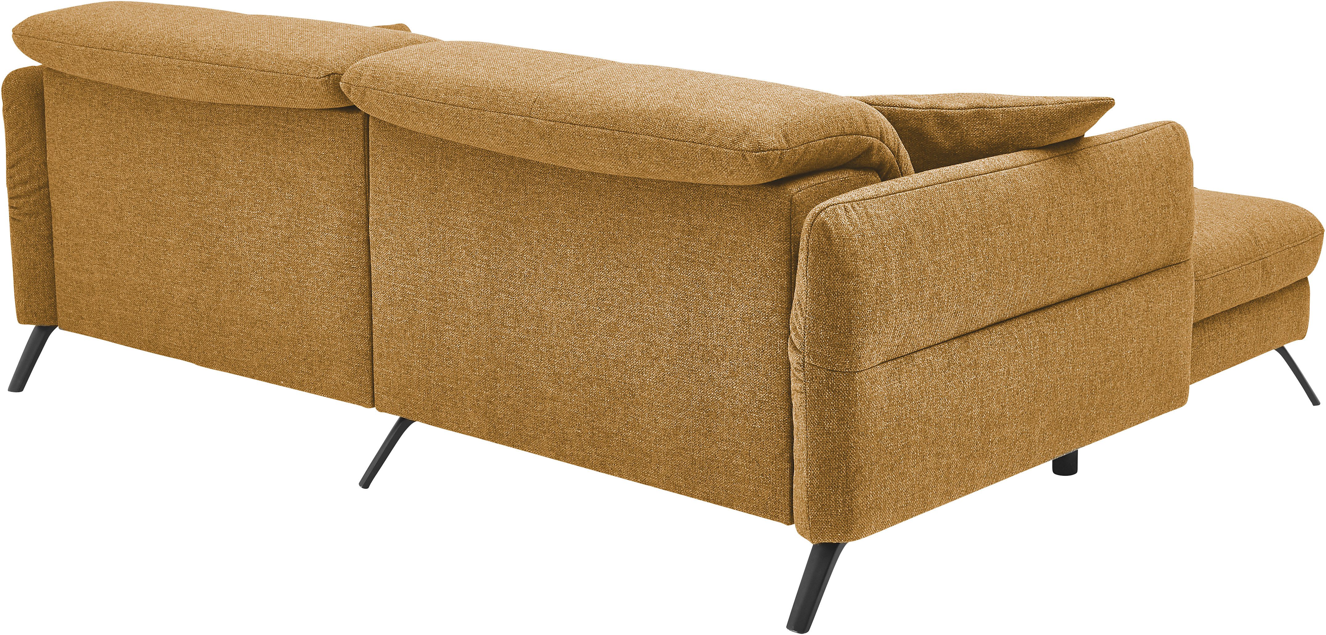 set one by Musterring Hoekbank SO 4400 V optioneel met motorische bedfunctie & hoofdverstelling, voet zwart