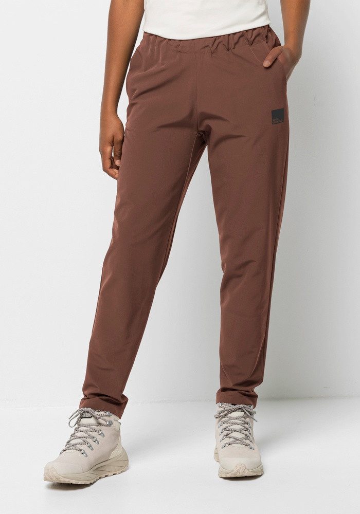 Jack Wolfskin Bikerbroek BIKE COMMUTE PANTS W dames broeken maat L (42/44) bruin