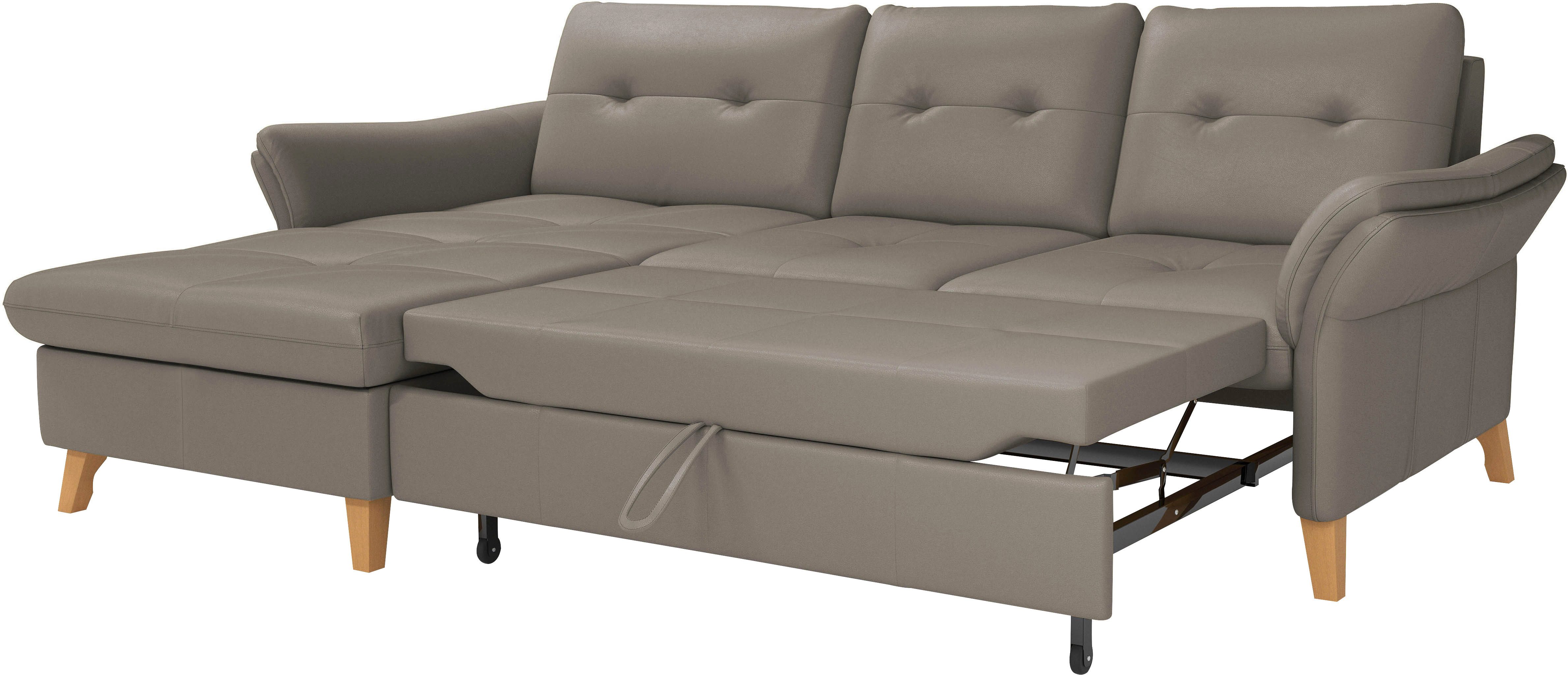 sit&more Hoekbank Göteborg Zitdiepteverstelling en binnenvering, naar keuze met slaapfunctie