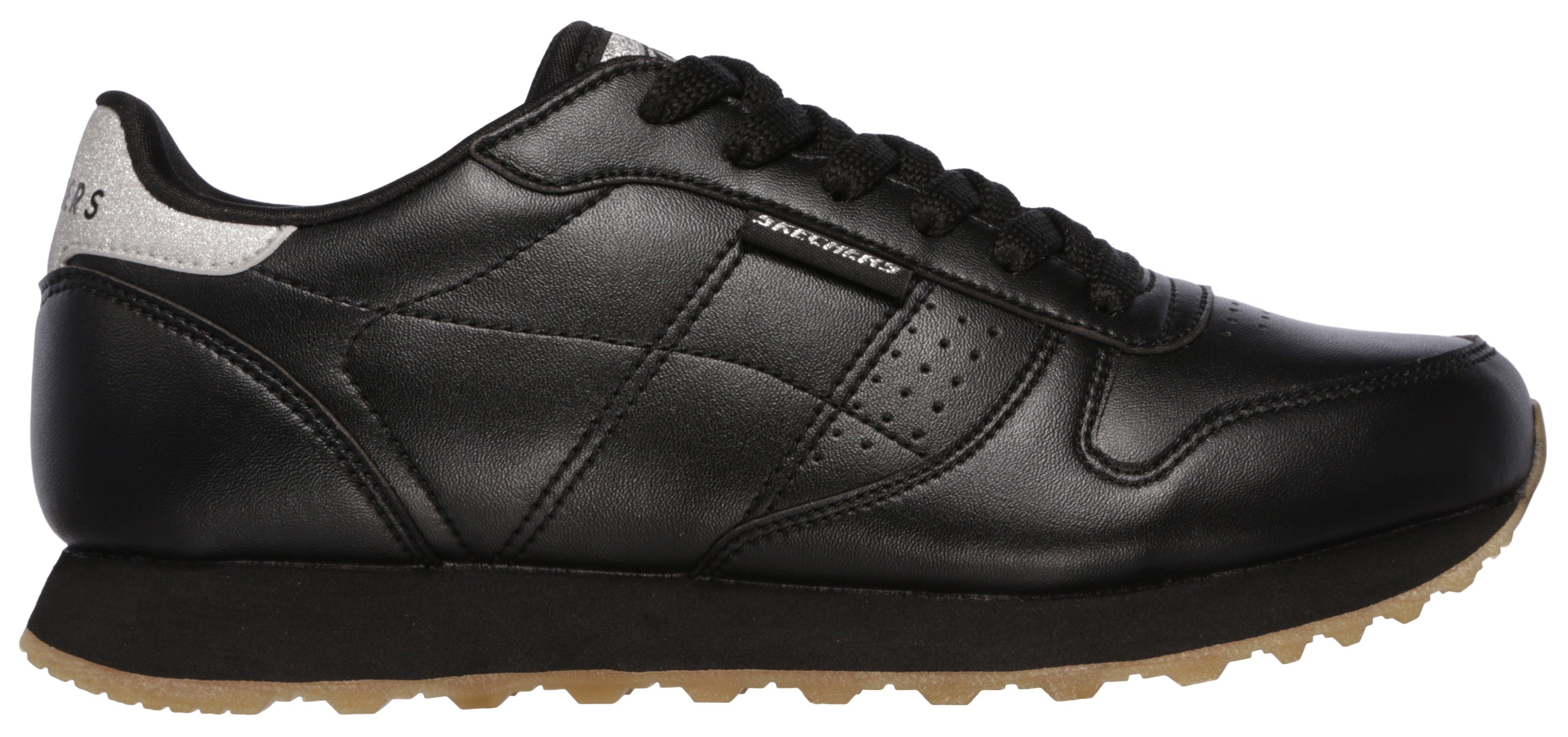 Skechers Sneakers OG 85 - OLD SCHOOL COOL vegan Vrijetijdsschoen, lage schoen, veterschoen met glitter