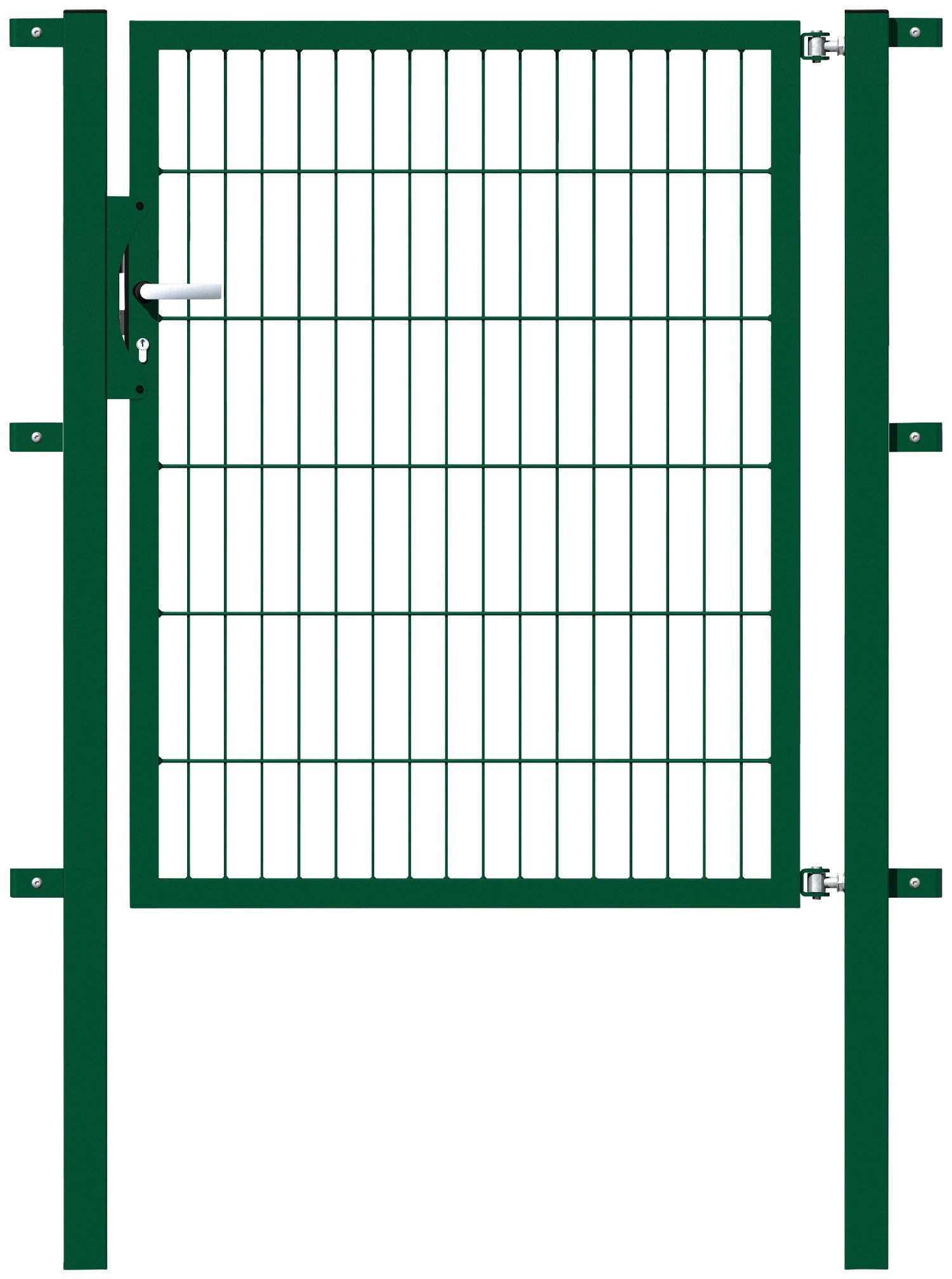GAH Alberts Deur met enkel hek Flexo 100 cm breed, in verschillende hoogtes hekken maat 100 cm x 120 cm groen