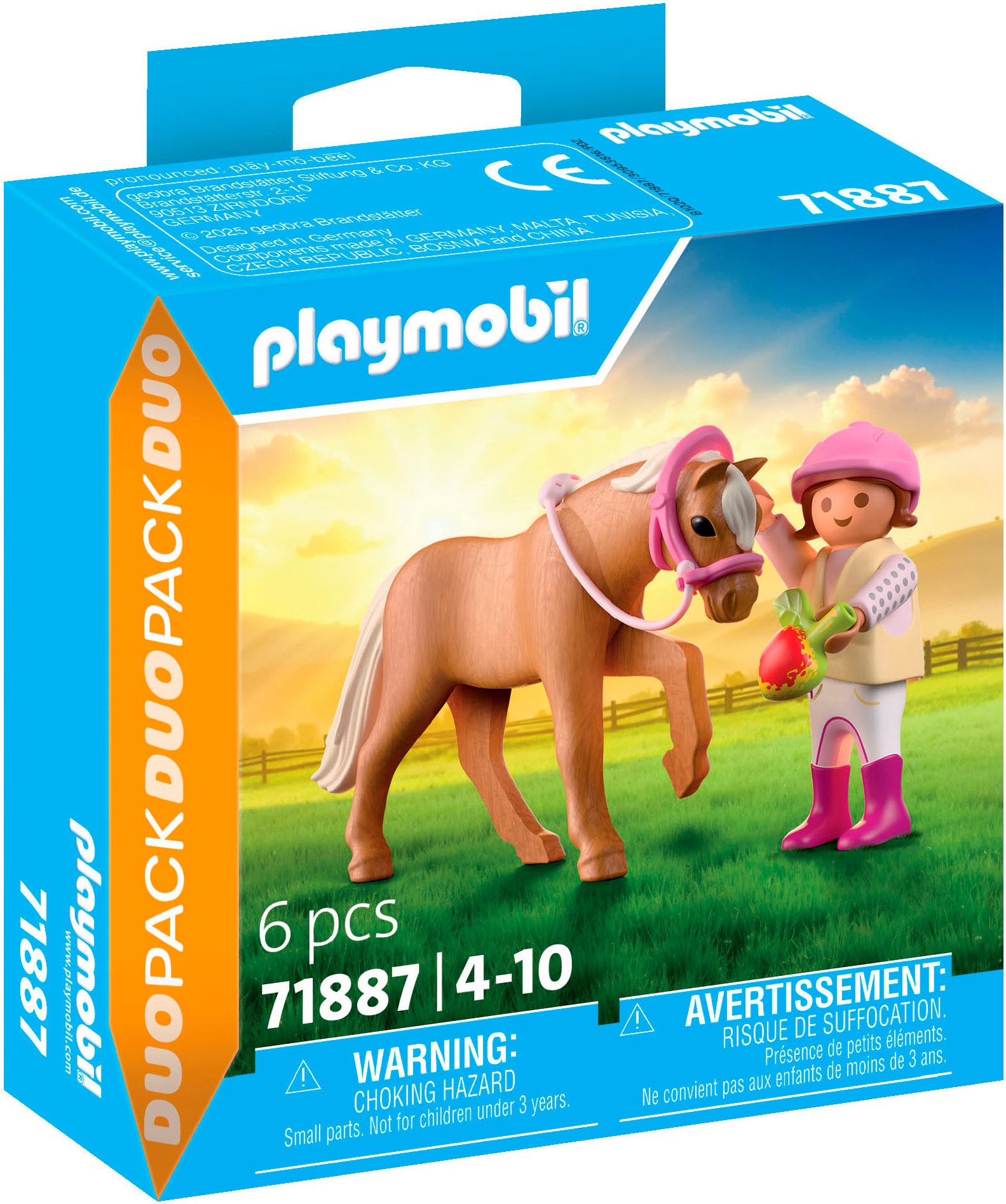 Playmobil® Constructie-speelset Mädchen mit Pony (71887), Duo Pack (6-delig)
