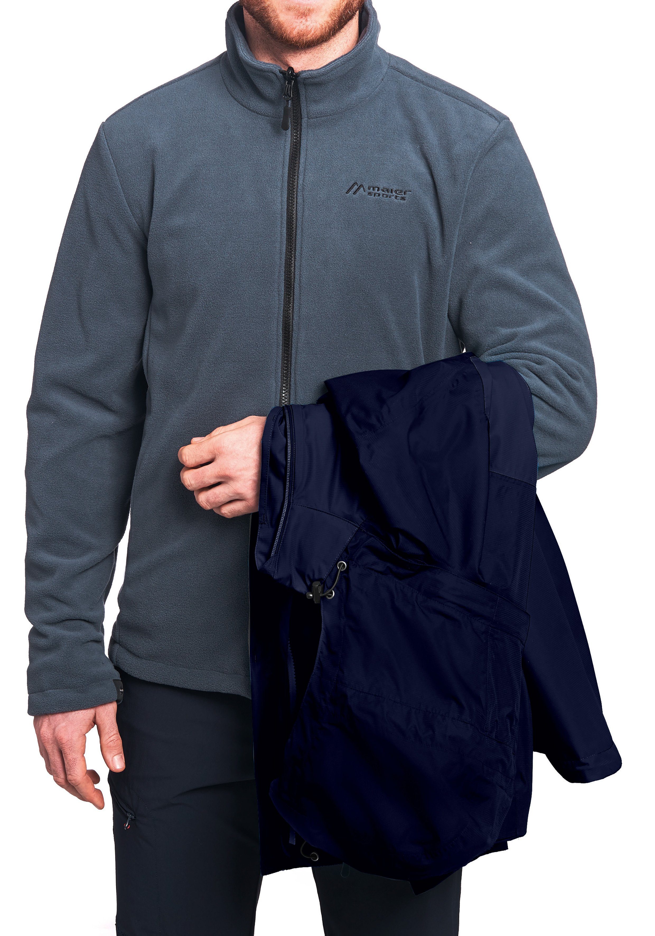 Maier Sports Functioneel jack Gregale DJ M Herenwandeljack waterdicht, outdoorjack met capuchon
