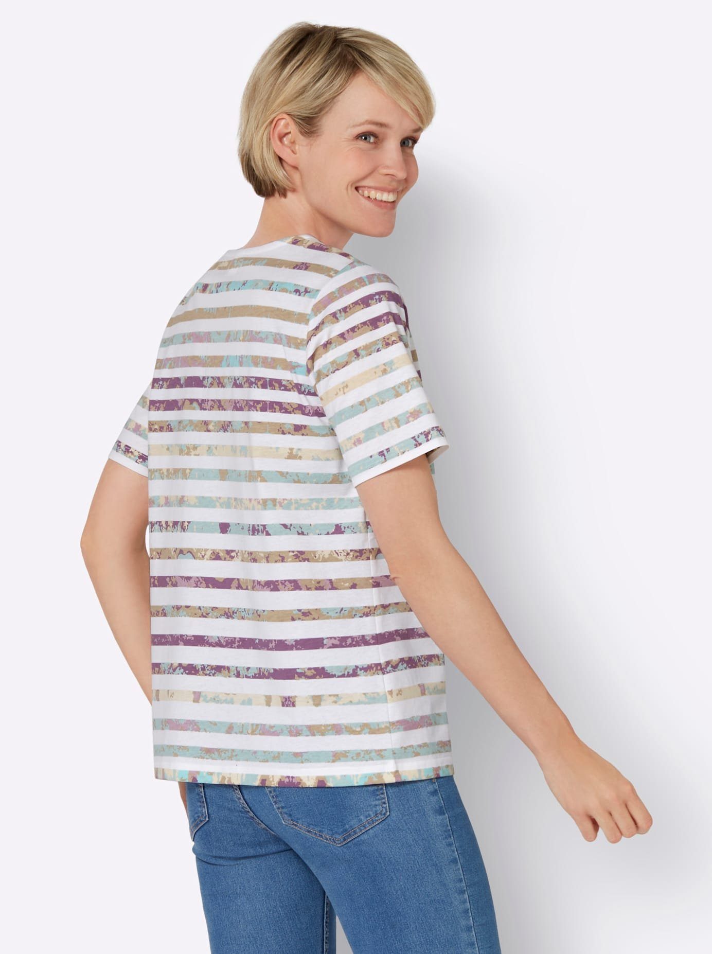 Classic Basics Shirt met print Shirt met ronde hals (1-delig)