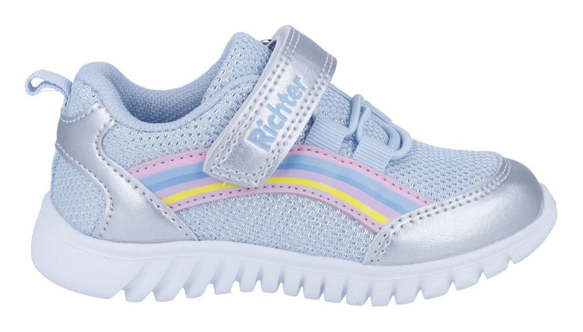 Richter Sneakers Wallaby WMS: gemiddeld Klittenbandschoen met regenboogprint, maat sjabloon om te downloaden