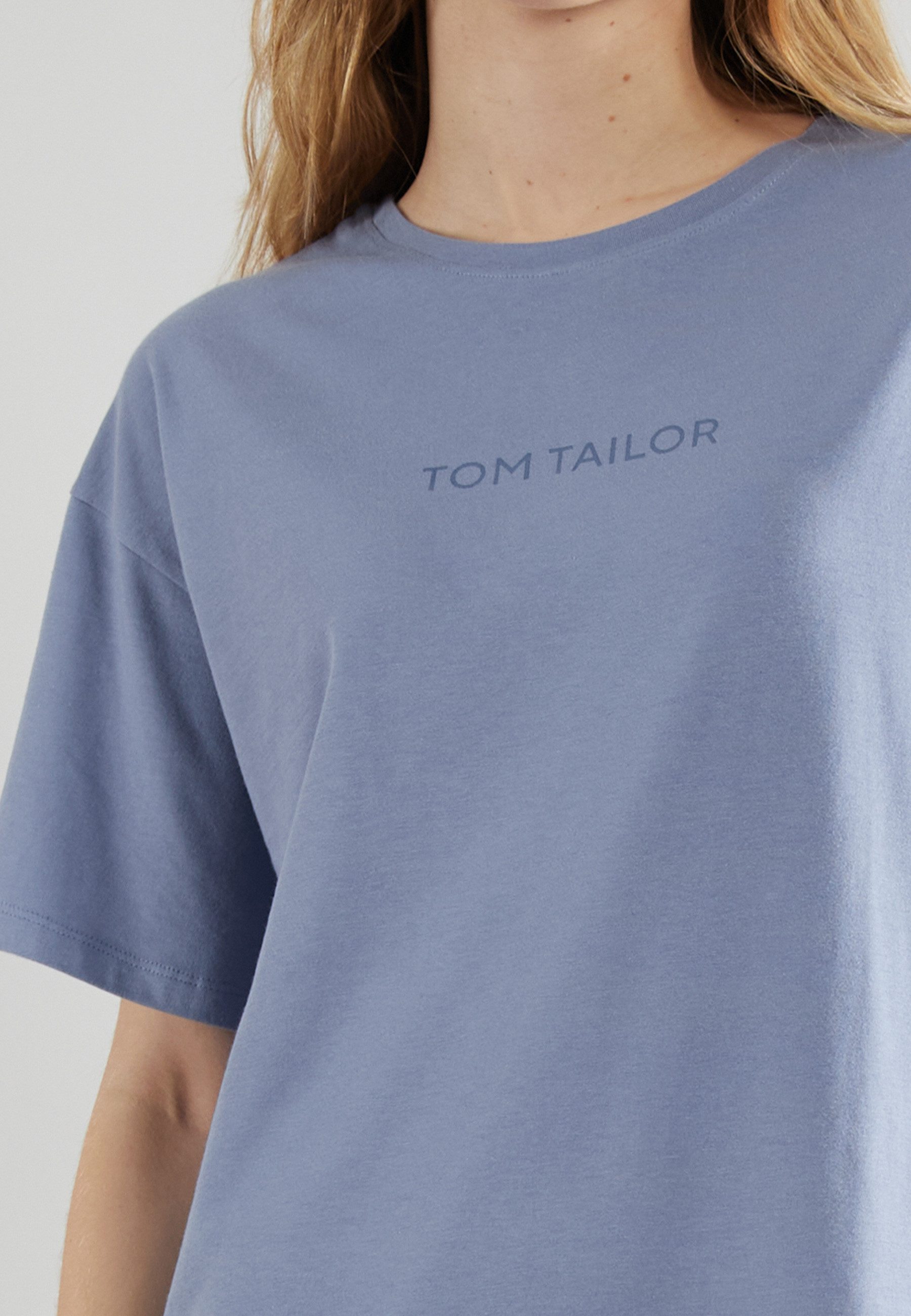 Tom Tailor Nachthemd Charlotte Met logo-opschrift voor