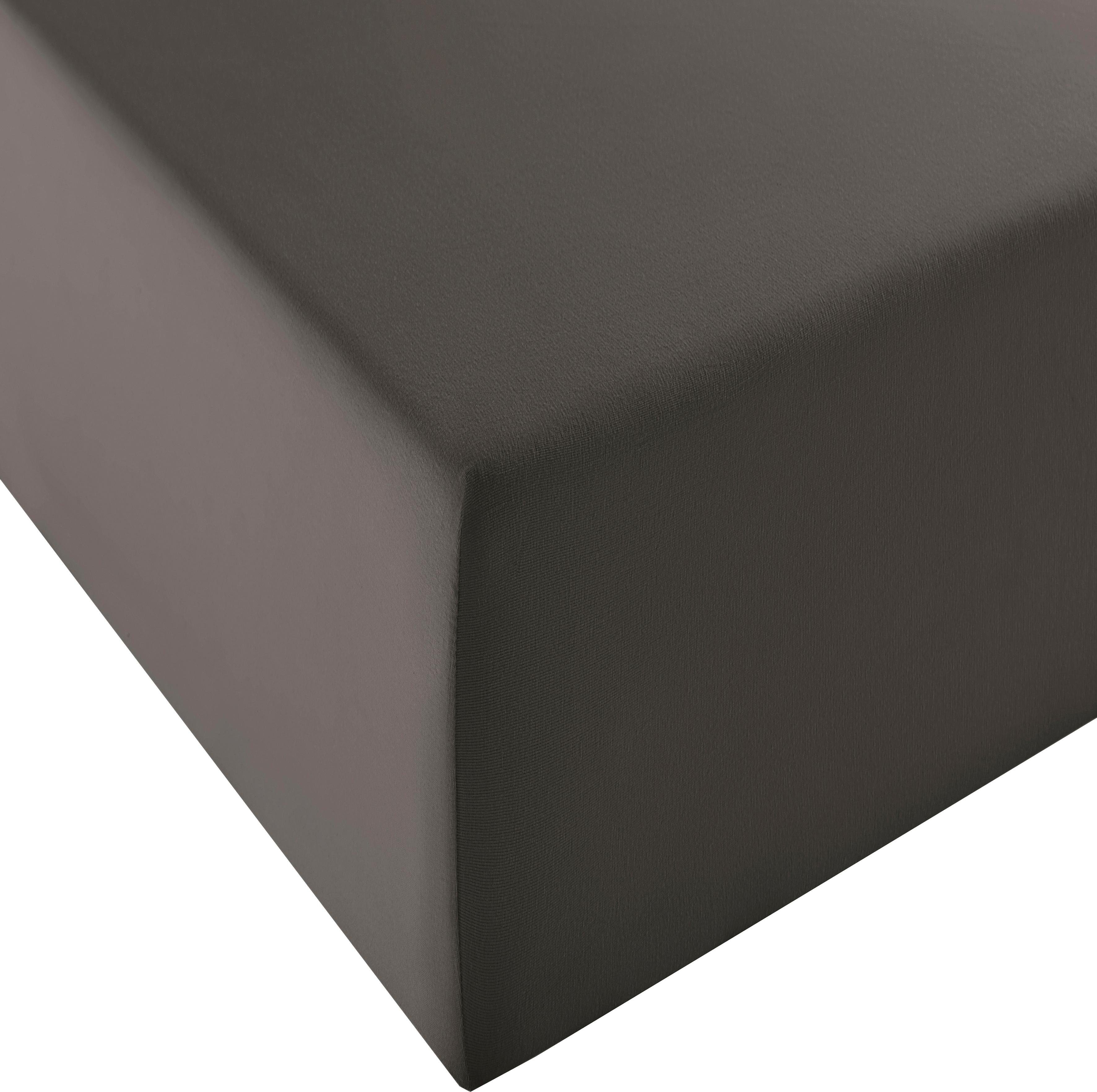 fleuresse Hoeslaken Comfort XL Mako jersey, voor matrassen tot 40 cm hoog, onderlaken, hoeslaken (1 stuk) hoeslakens maat 180-200 cm x 200-220 cm