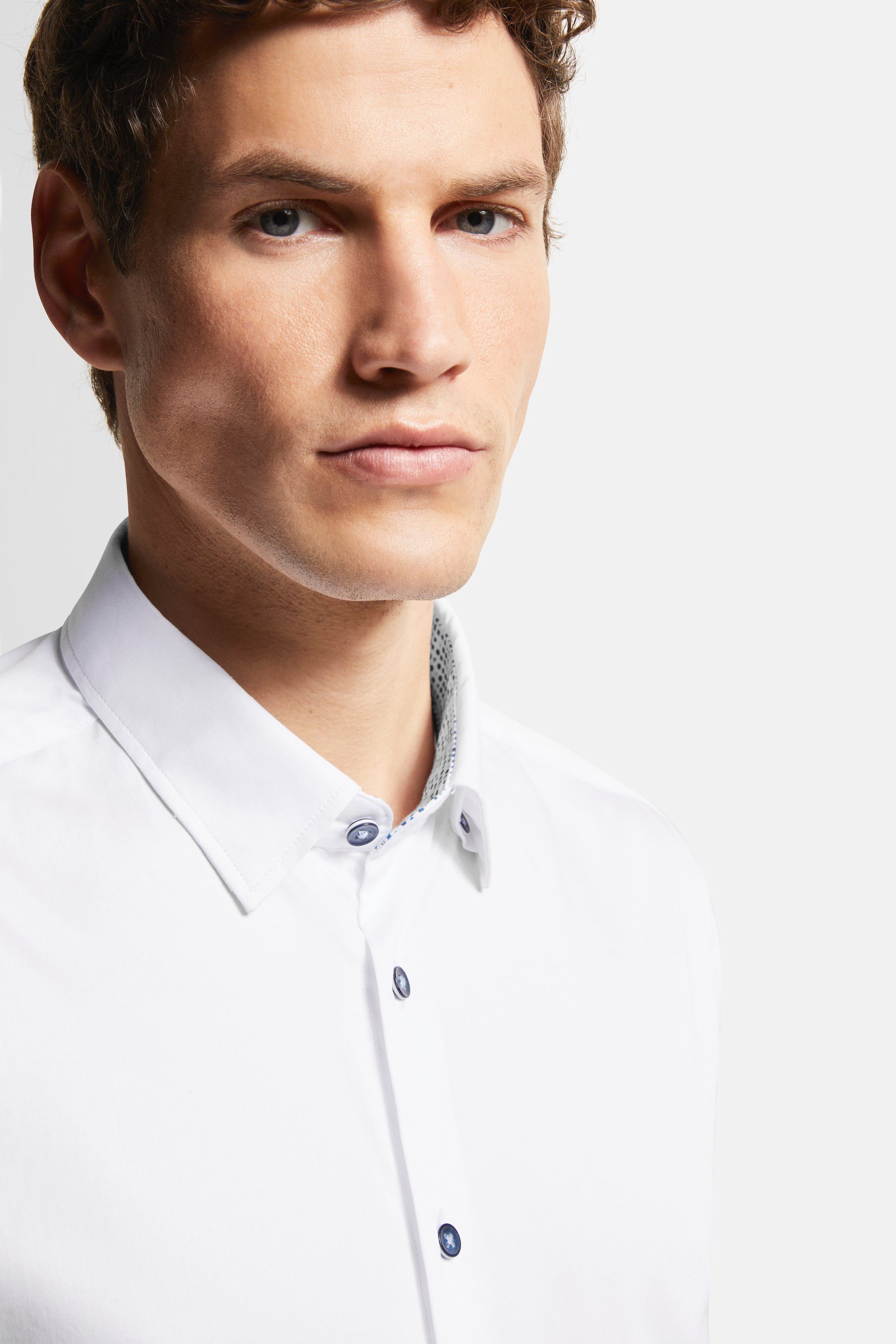 Bugatti Overhemd met lange mouwen met under-button-down