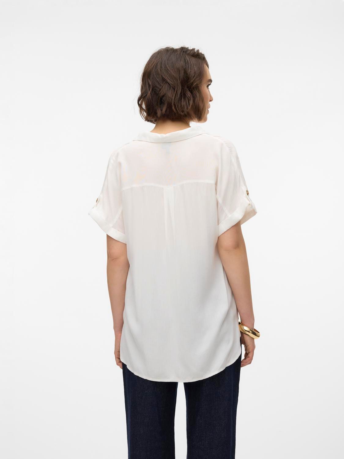 Vero Moda Overhemdblouse VMBUMPY S S SHIRT WVN GA NOOS