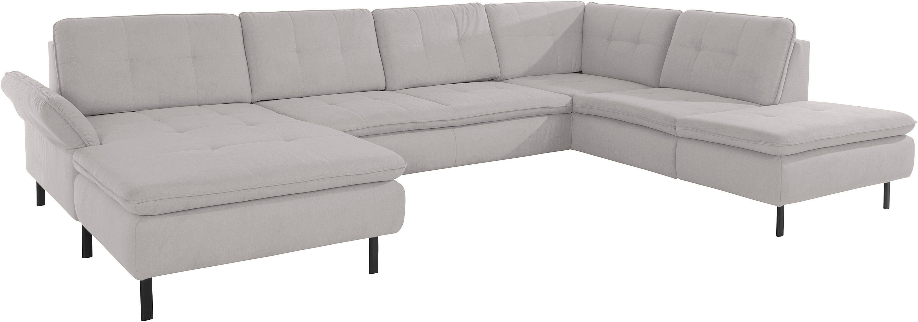 INOSIGN Zithoek Birkholm U-vorm Verstelbare armleuningen, ook in Easy Clean bekleding - met water te reinigen