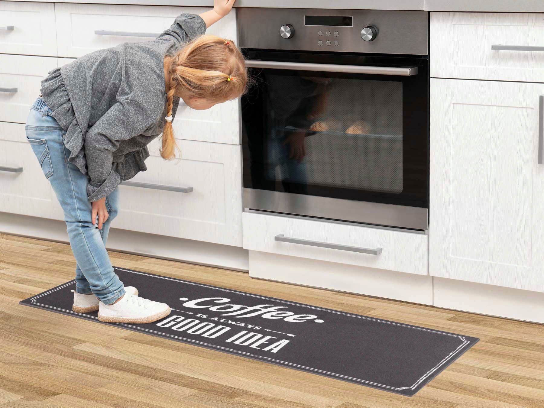 Primaflor-Ideen in Textil Keukenloper GOOD IDEA met een opschrift, antislip, wasbaar, keuken